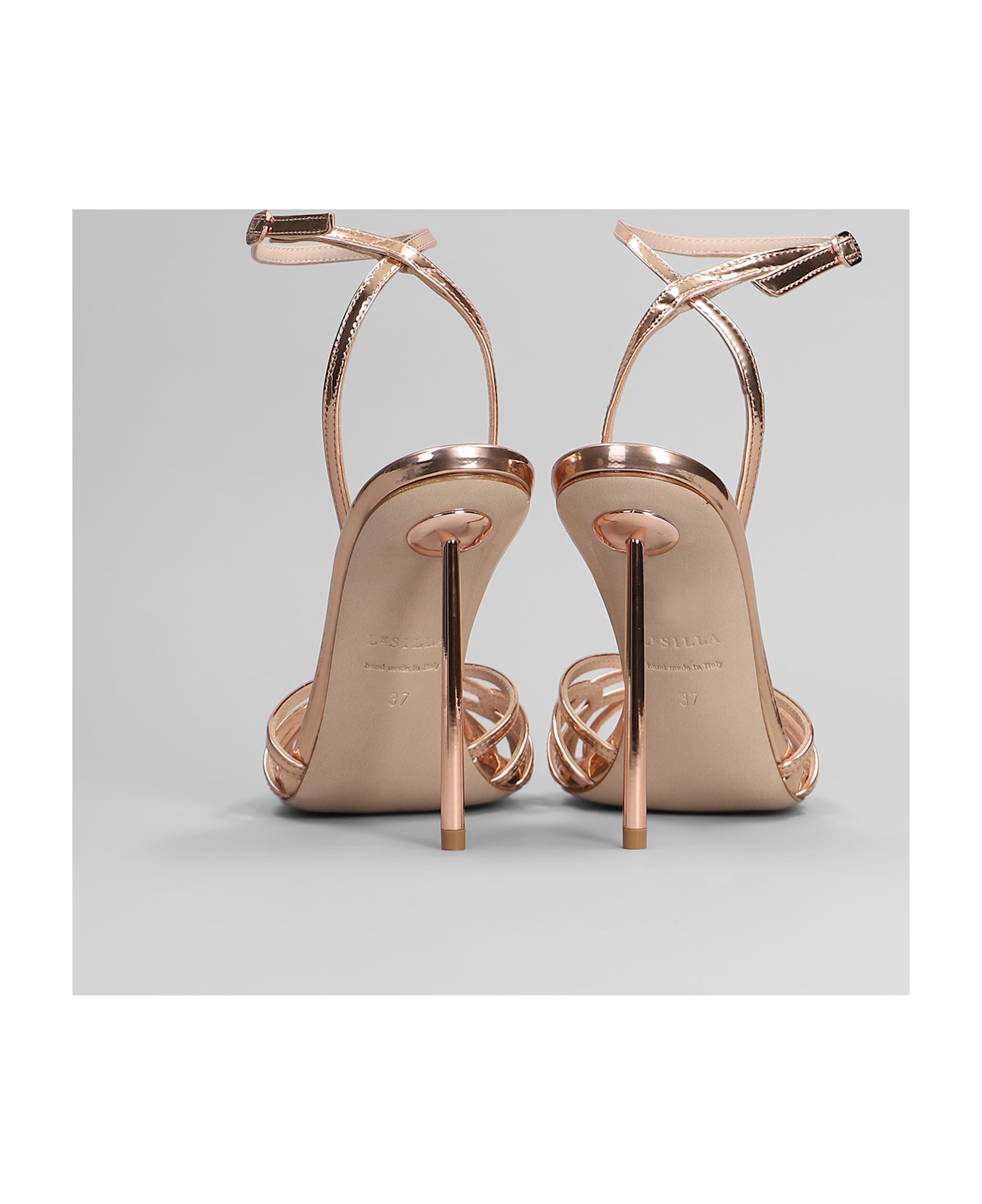 Le Silla Bella Sandals In Copper Leather - copper