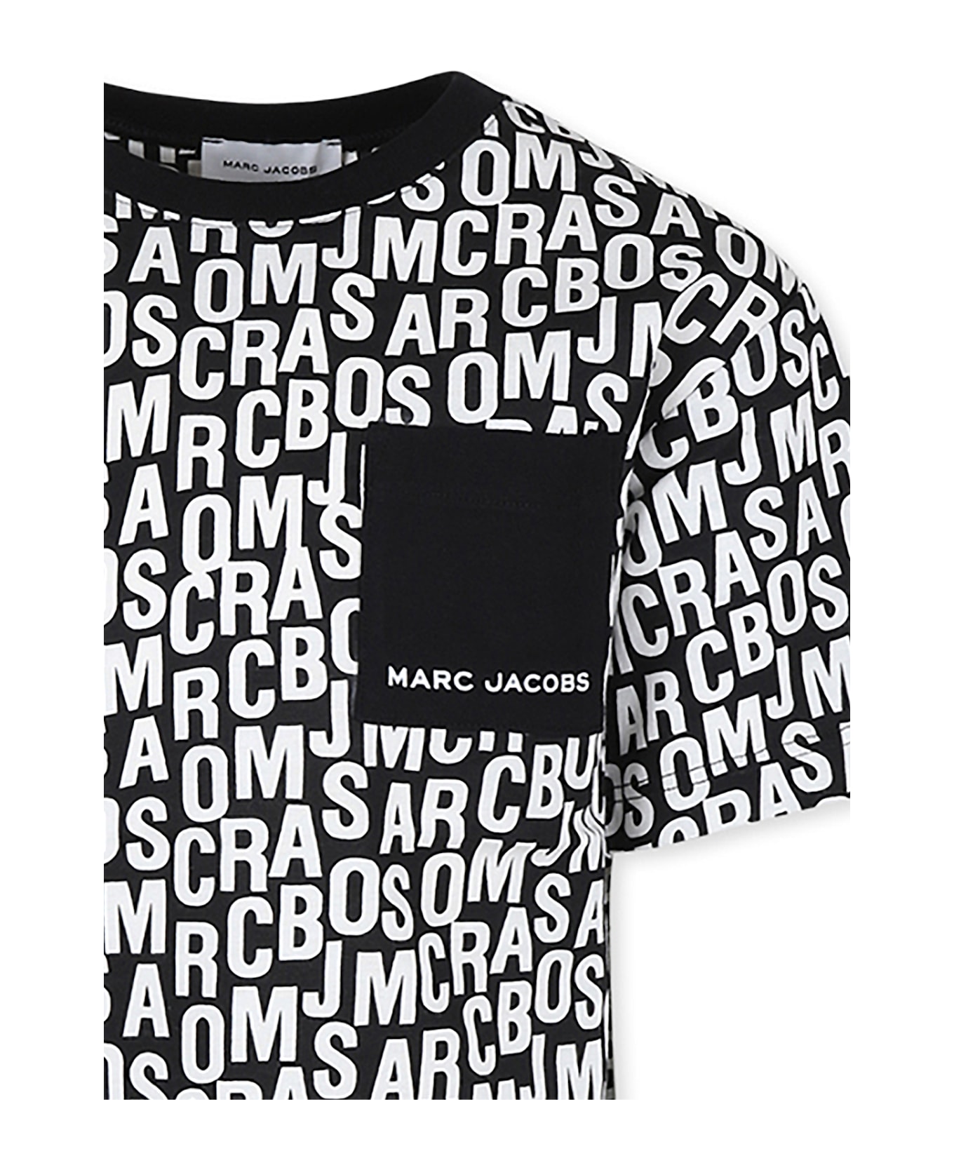 Marc Jacobs Black T-shirt For Boy With Monogram - Black