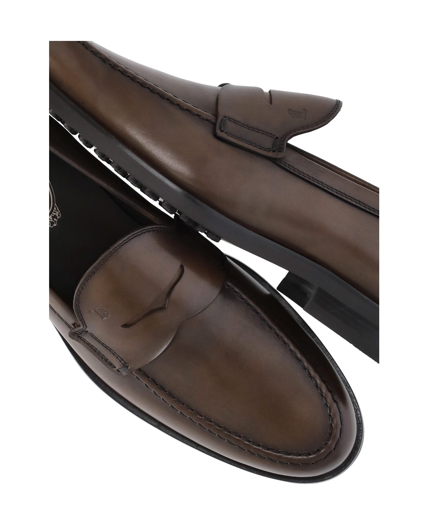 Tod's Leather Moccasins - Brown
