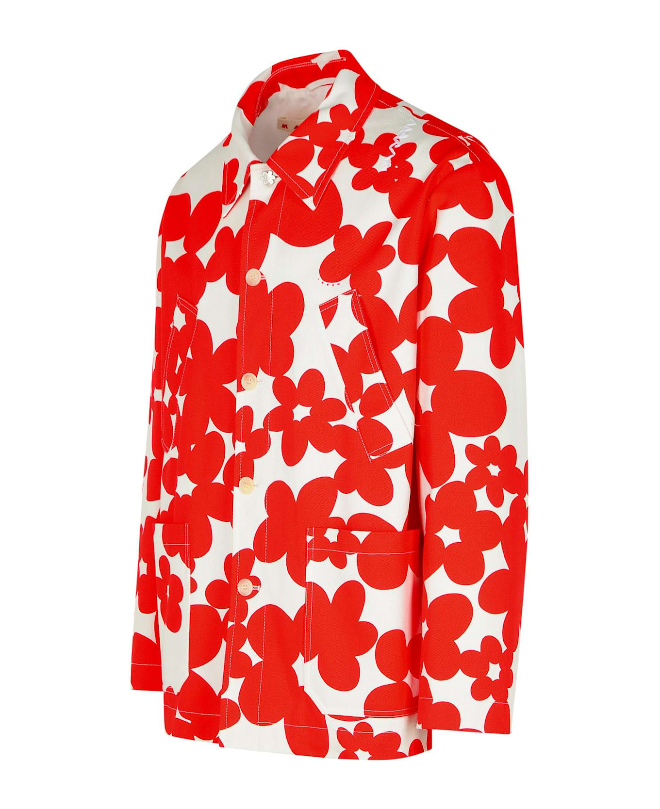 Marni Red Cotton Jacket - Red