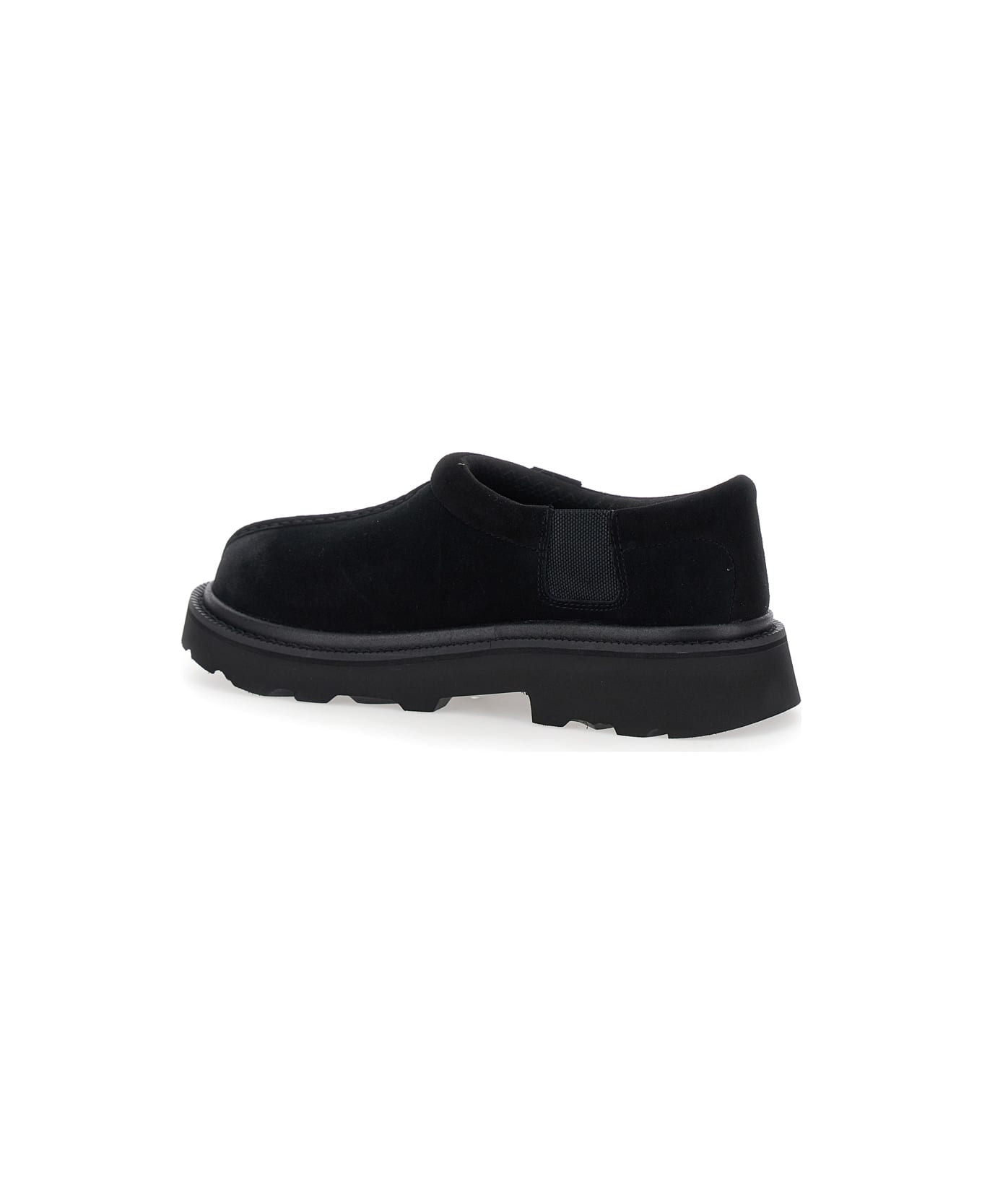 UGG 
tasman
 Black Mule With Raised Sole In Suede Man - Black