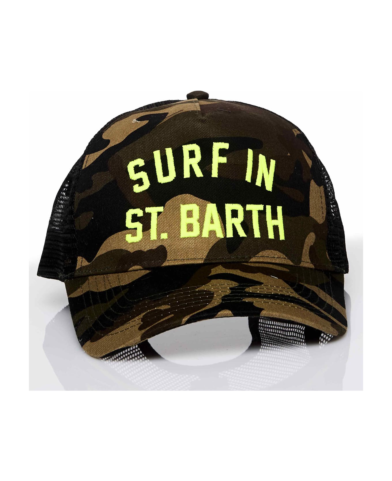 MC2 Saint Barth Camouflage Print Baseball Cap - GREEN 帽子