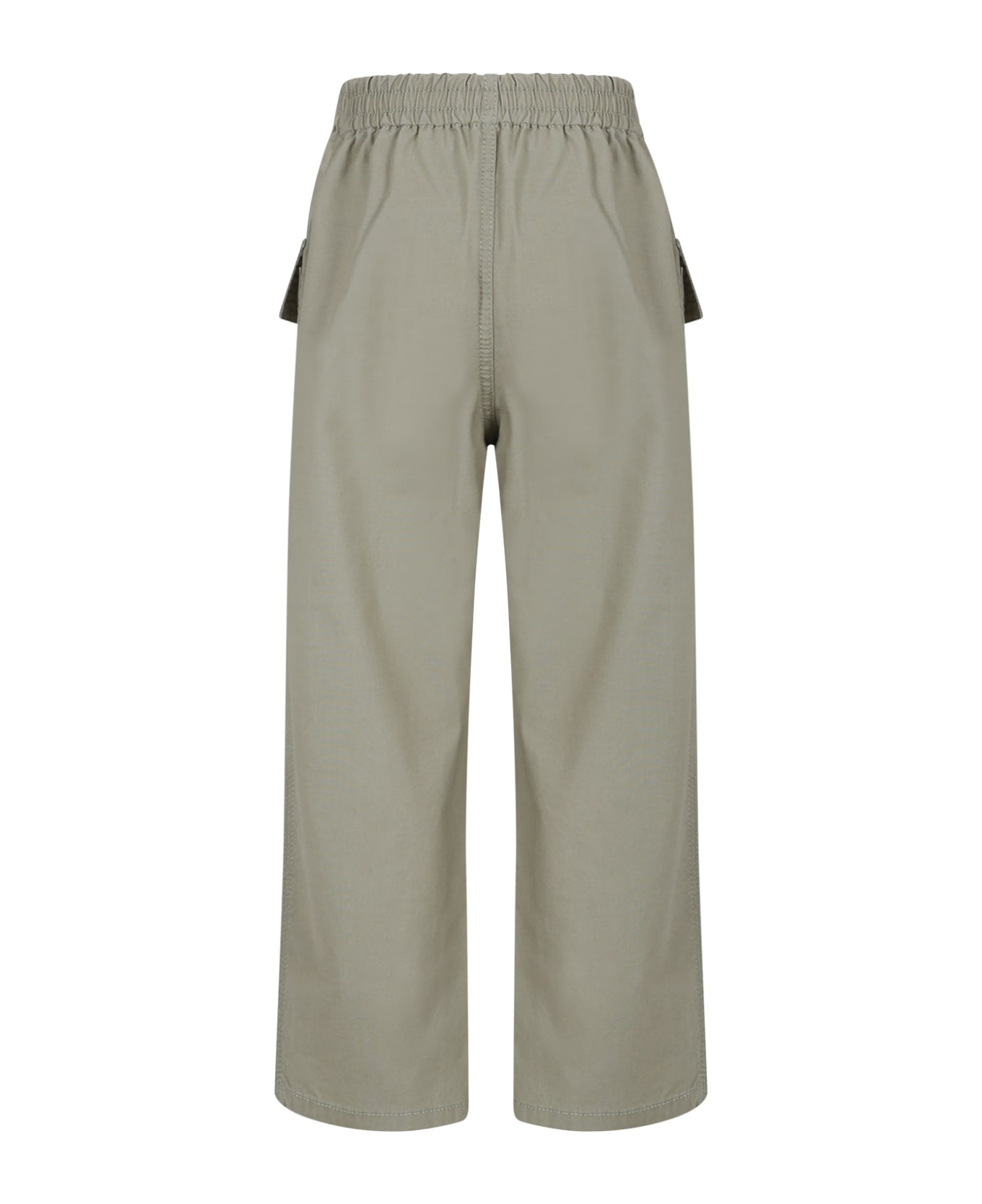 Gucci Green Trousers For Boy With Logo - Green ボトムス