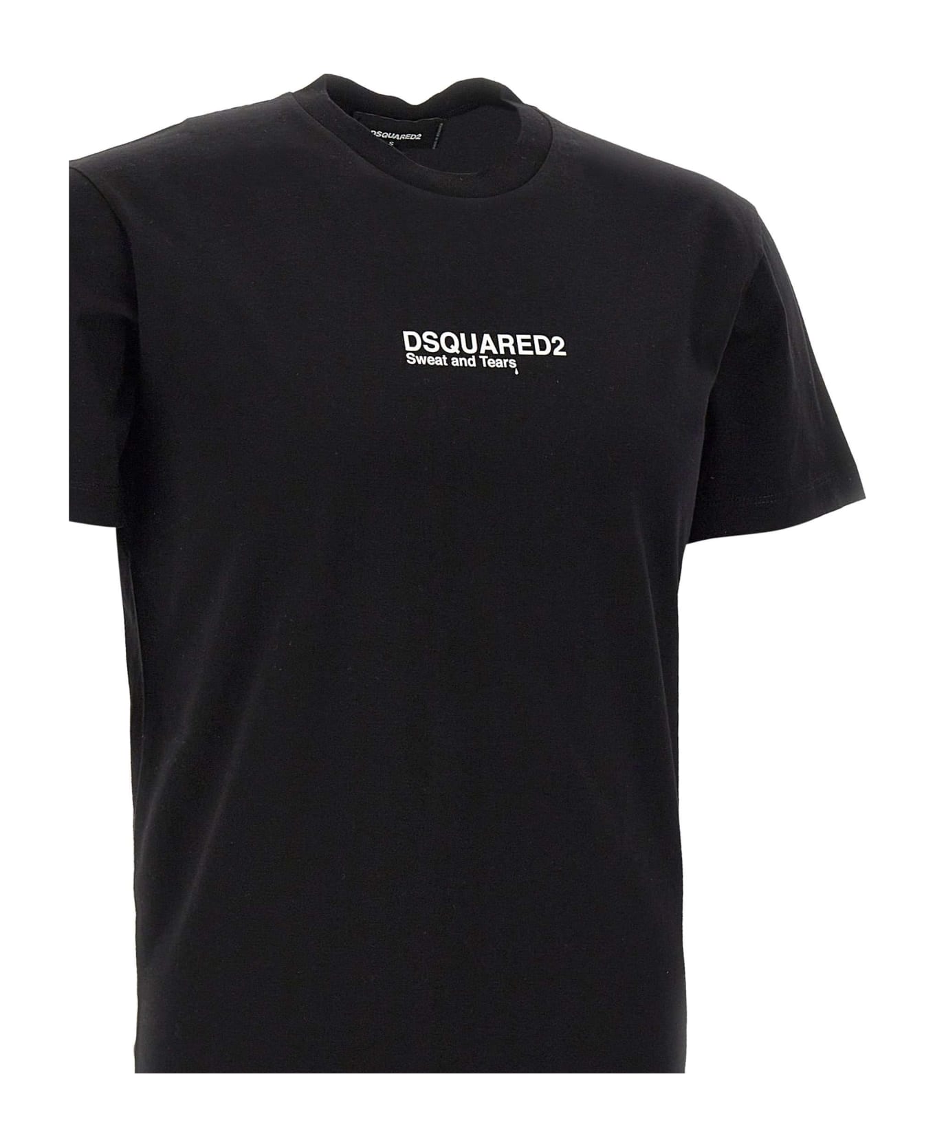 Dsquared2 Logo Printed Short-sleeved T-shirt - BLACK シャツ