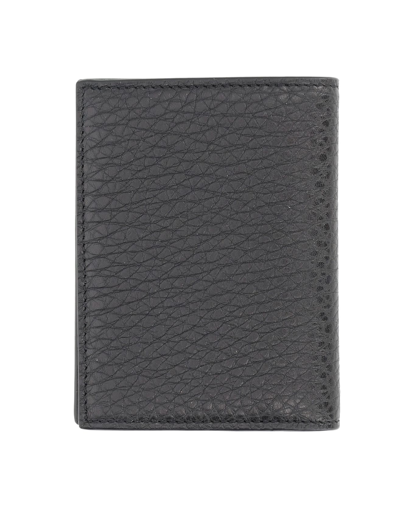 Givenchy Portacarte In Pelle Fiore - BLACK