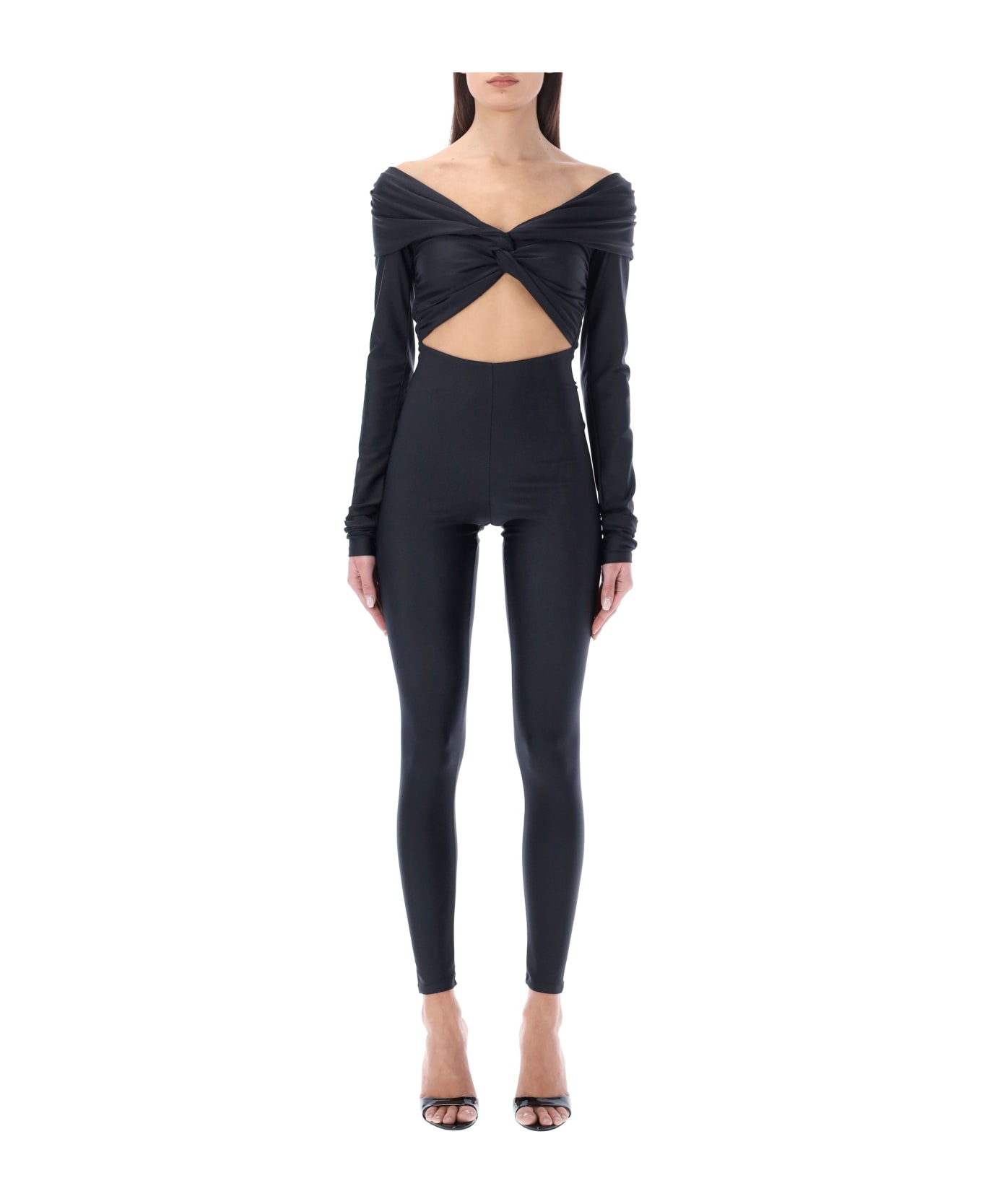 The Andamane Kendall Cut-out Jumpsuit - BLACK ジャンプスーツ