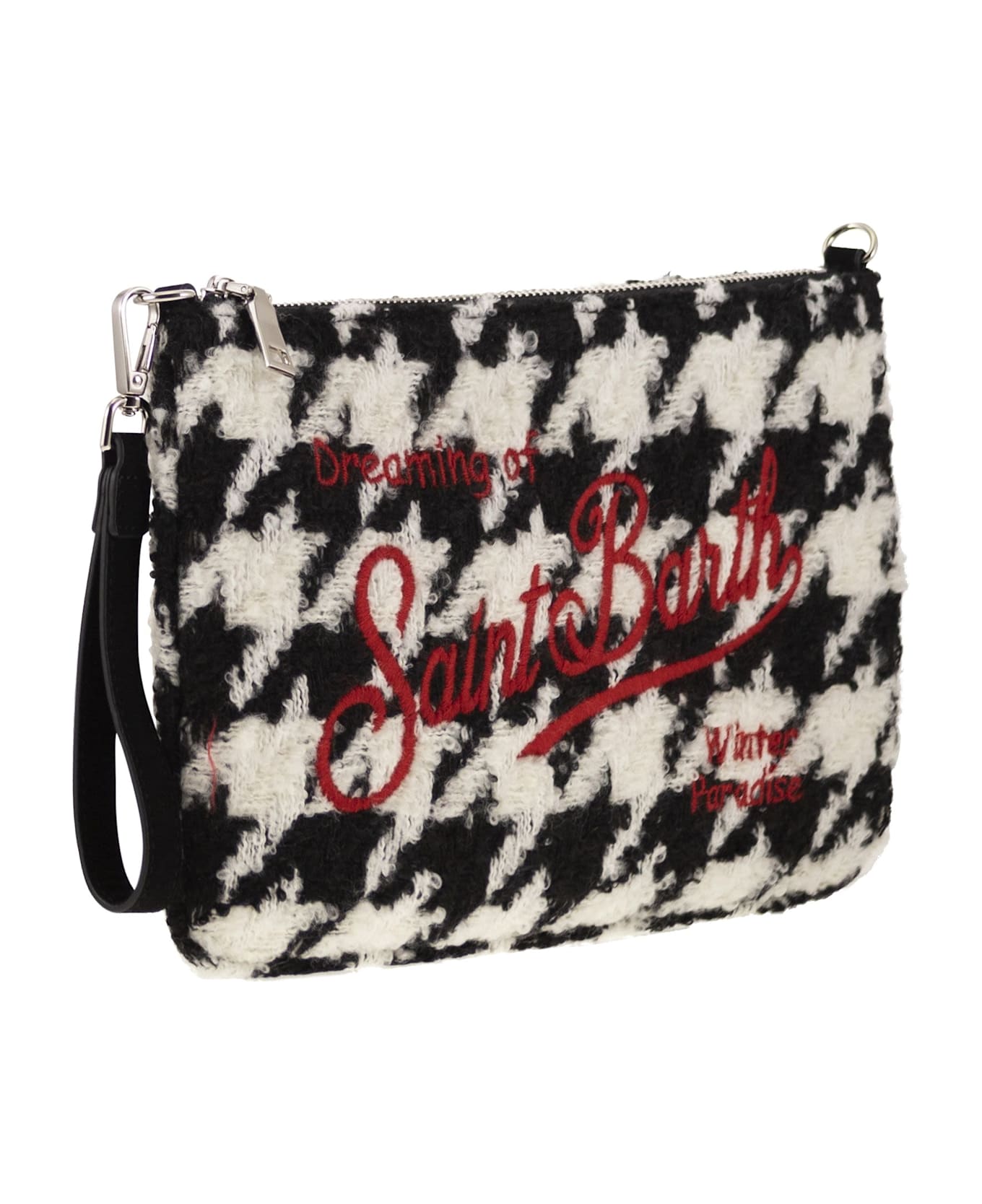 MC2 Saint Barth Pochette Bag With Shoulder Strap - Black