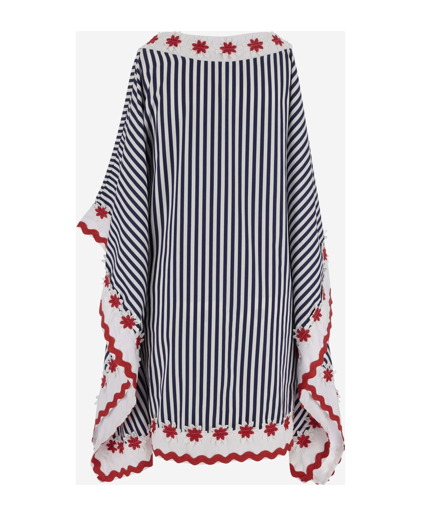 Flora Sardalos Striped Cotton Dress - Blue ワンピース＆ドレス