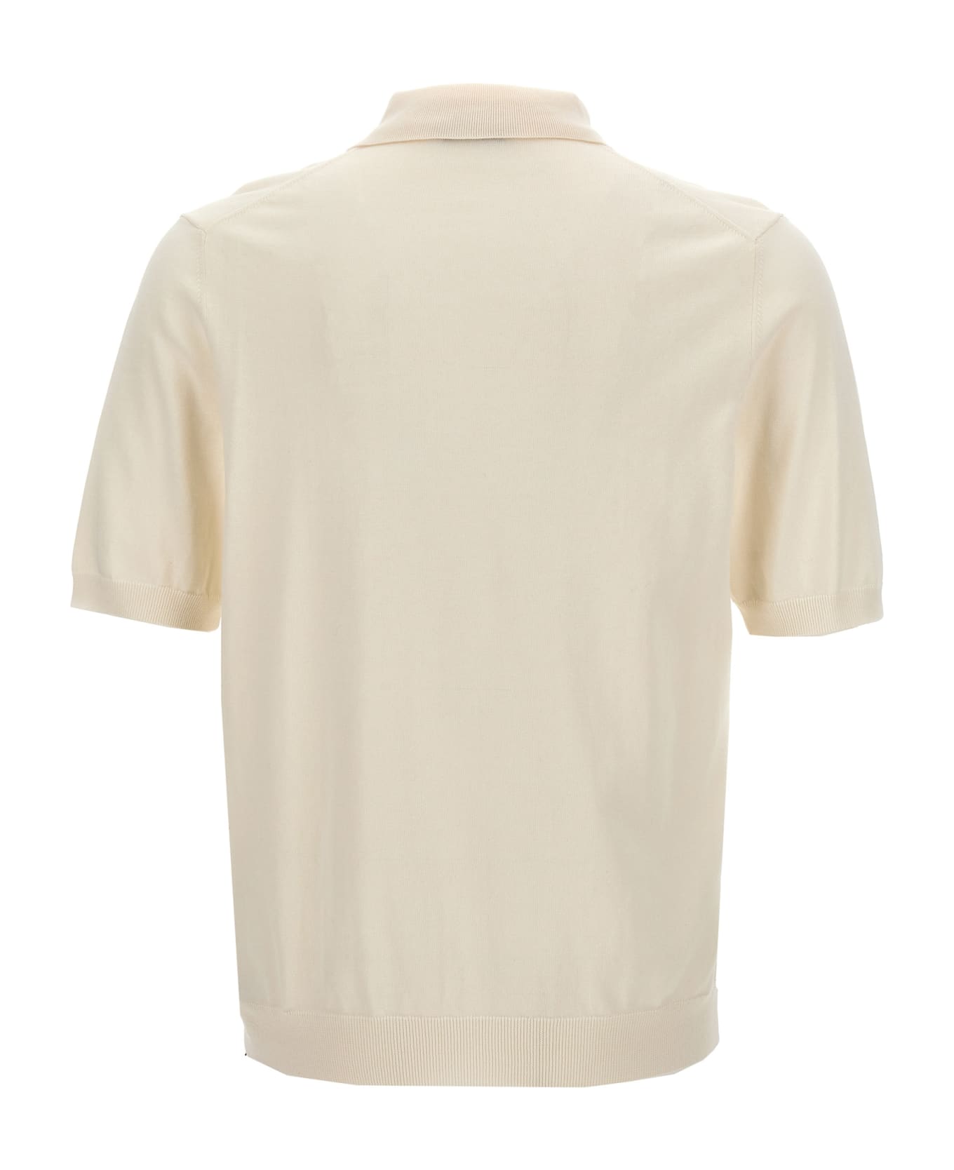 Zanone Cotton Polo Shirt - White ポロシャツ