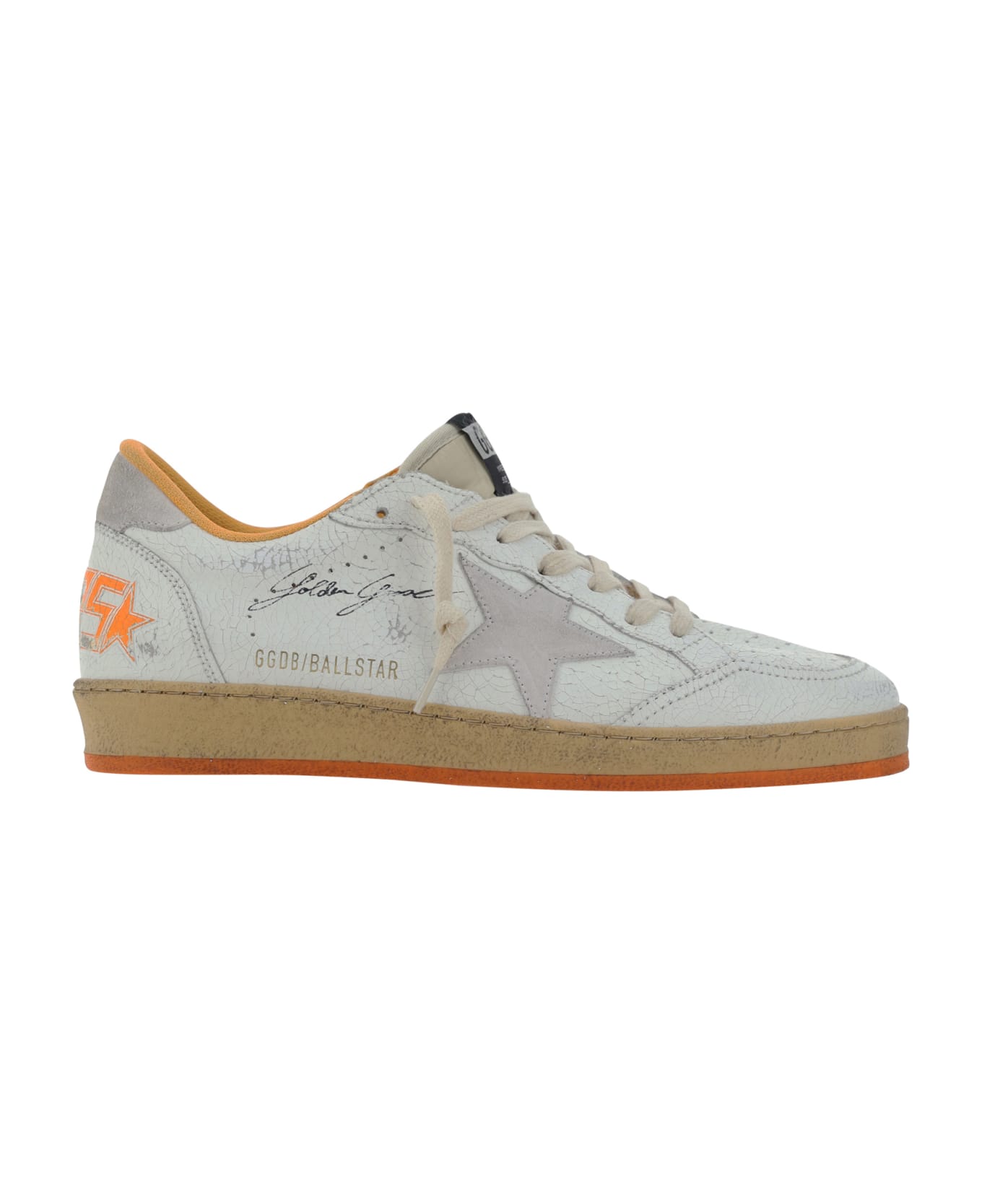 Golden Goose Ball Star Sneakers - White/beige/orange スニーカー