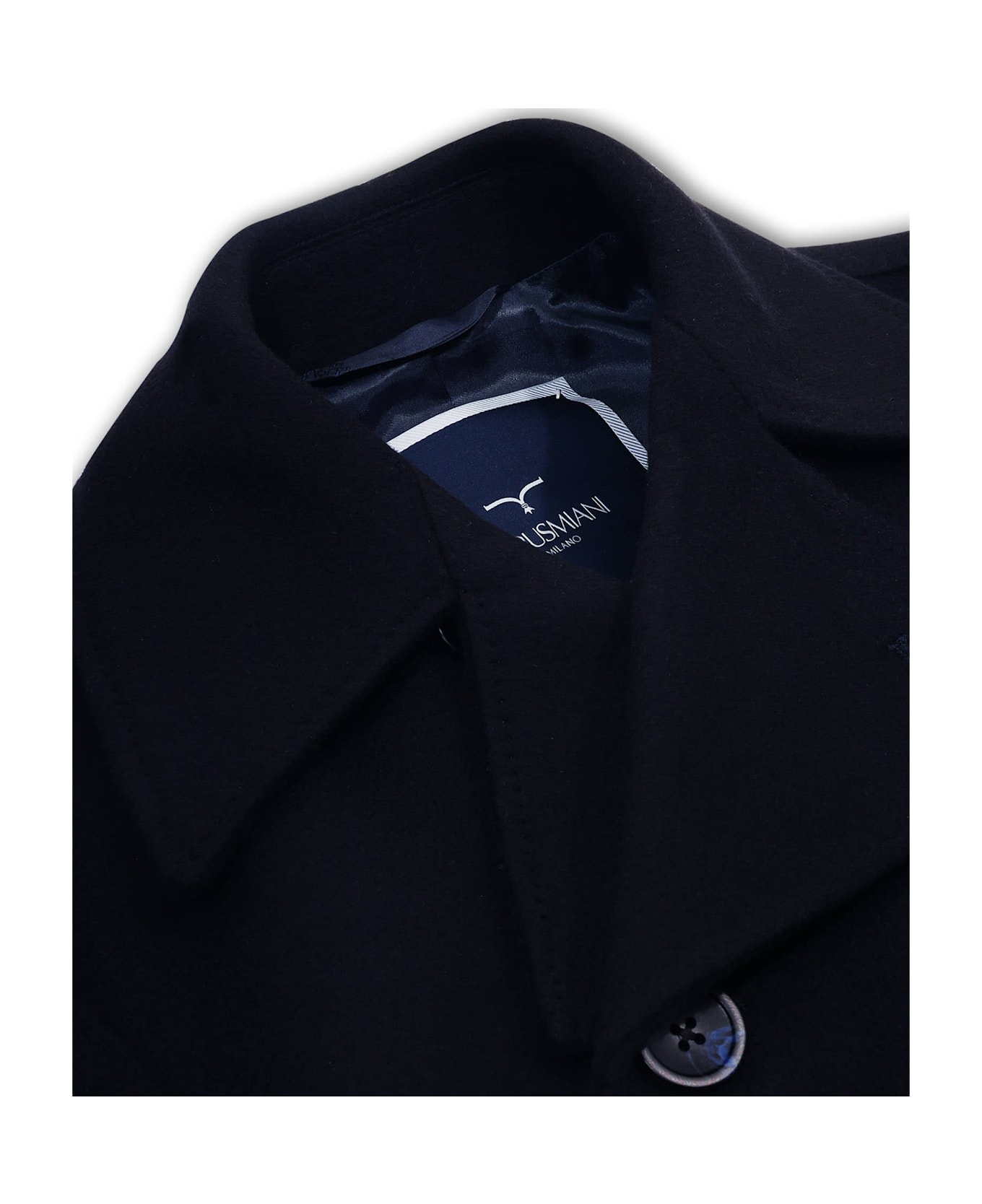 Larusmiani Wool And Cashmere Peacoat Denali Coat - Blue