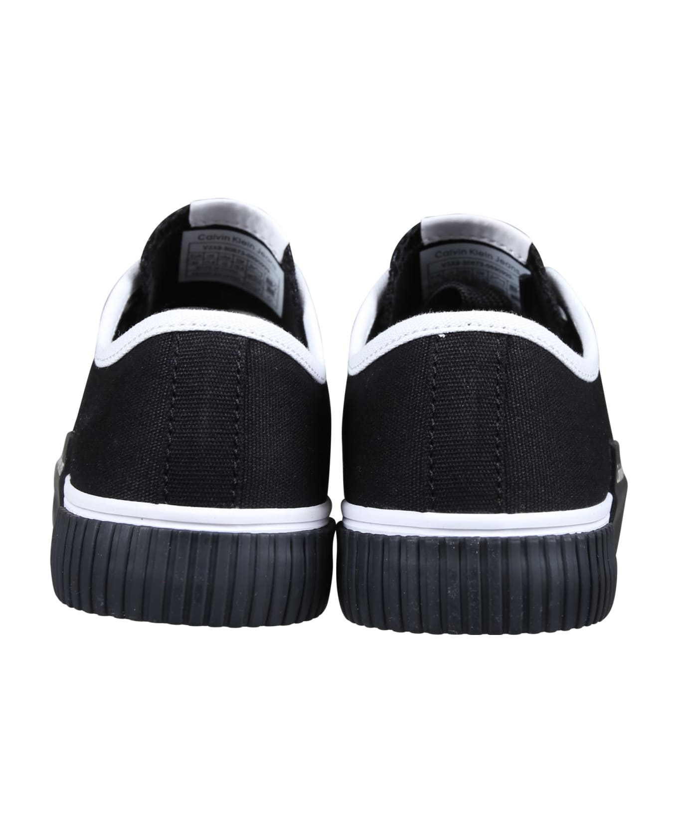 Calvin Klein Black Sneakers For Kids With Logo - Black