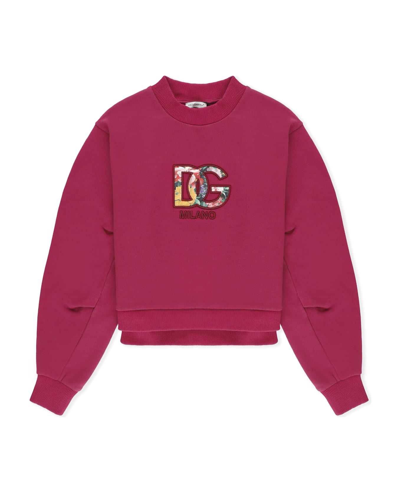 Dolce & Gabbana Sweatshirt With Logo - Fuchsia