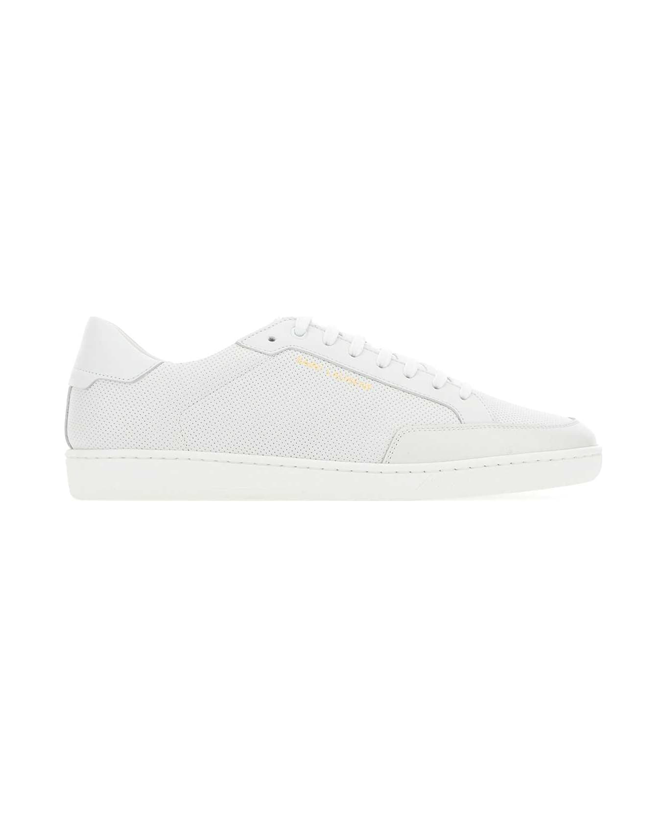 Saint Laurent White Leather Court Classic Sl/10 Sneakers - 9030