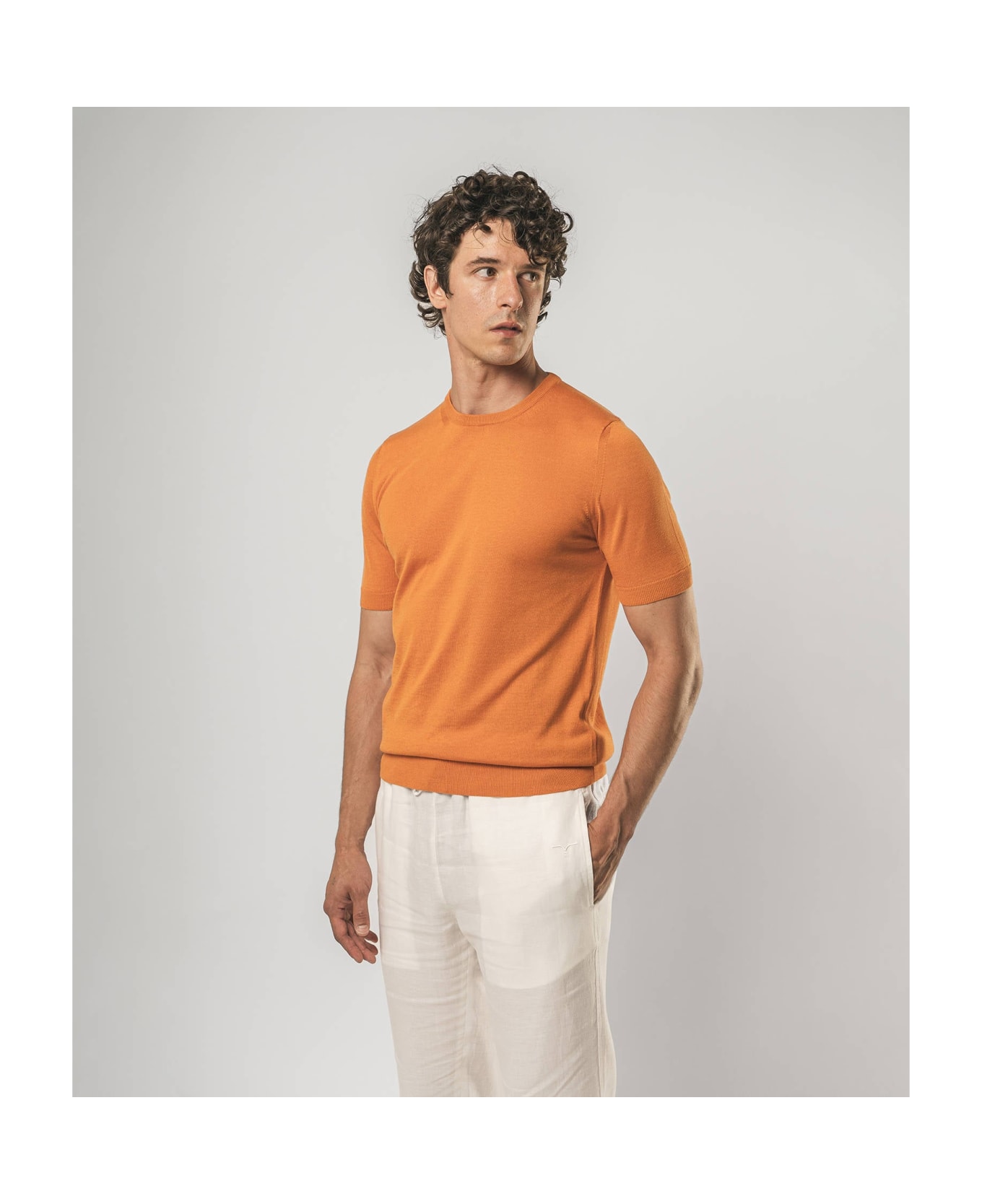 Larusmiani Roquebrune Crewneck Sweater - Orange