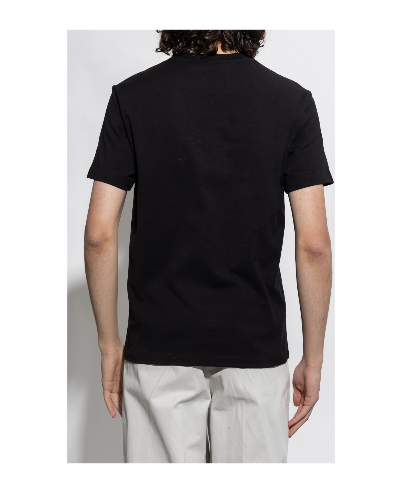 Ferragamo T-shirt With Logo - Black