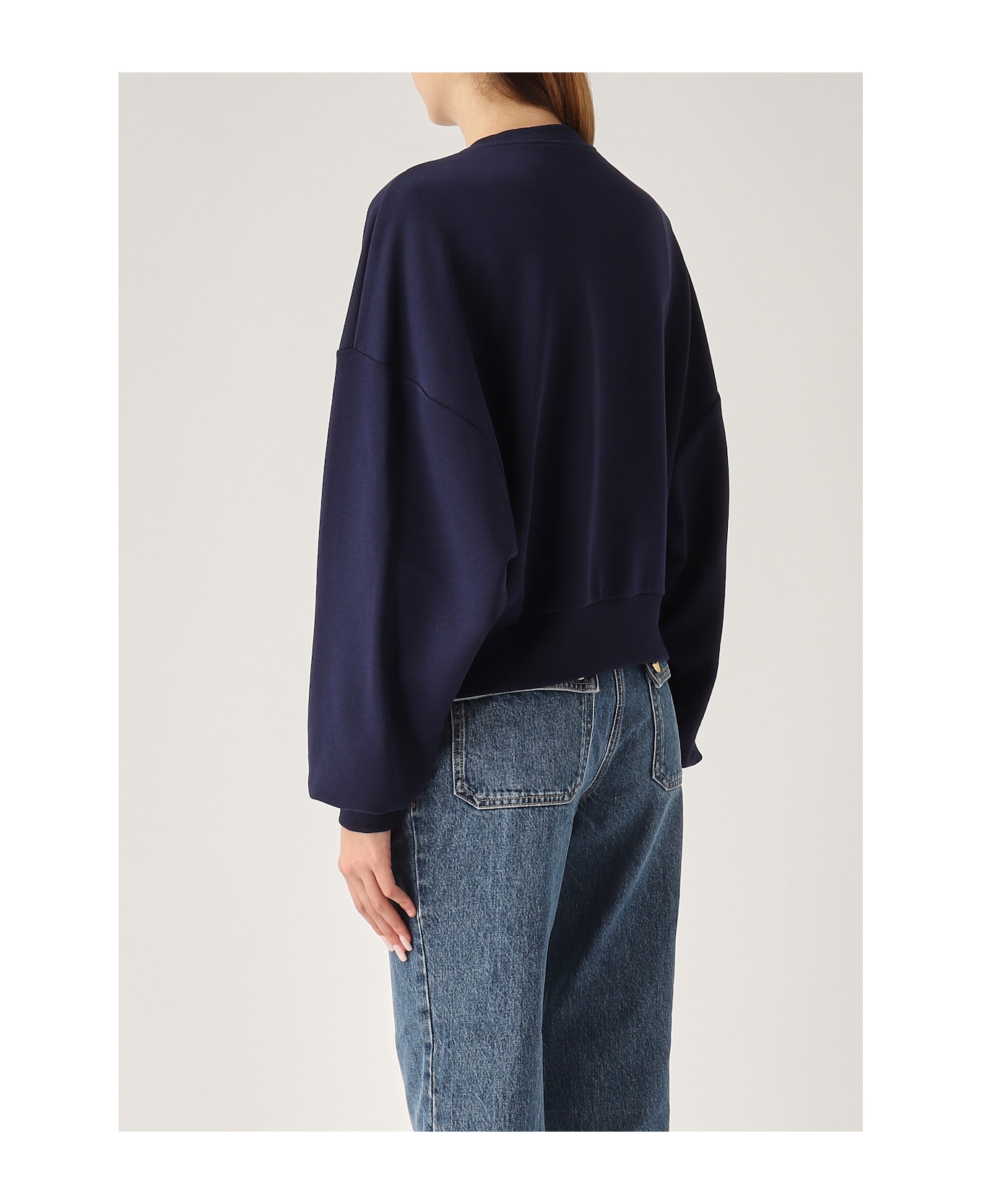Elisabetta Franchi Cotone Hoodie - NAVY