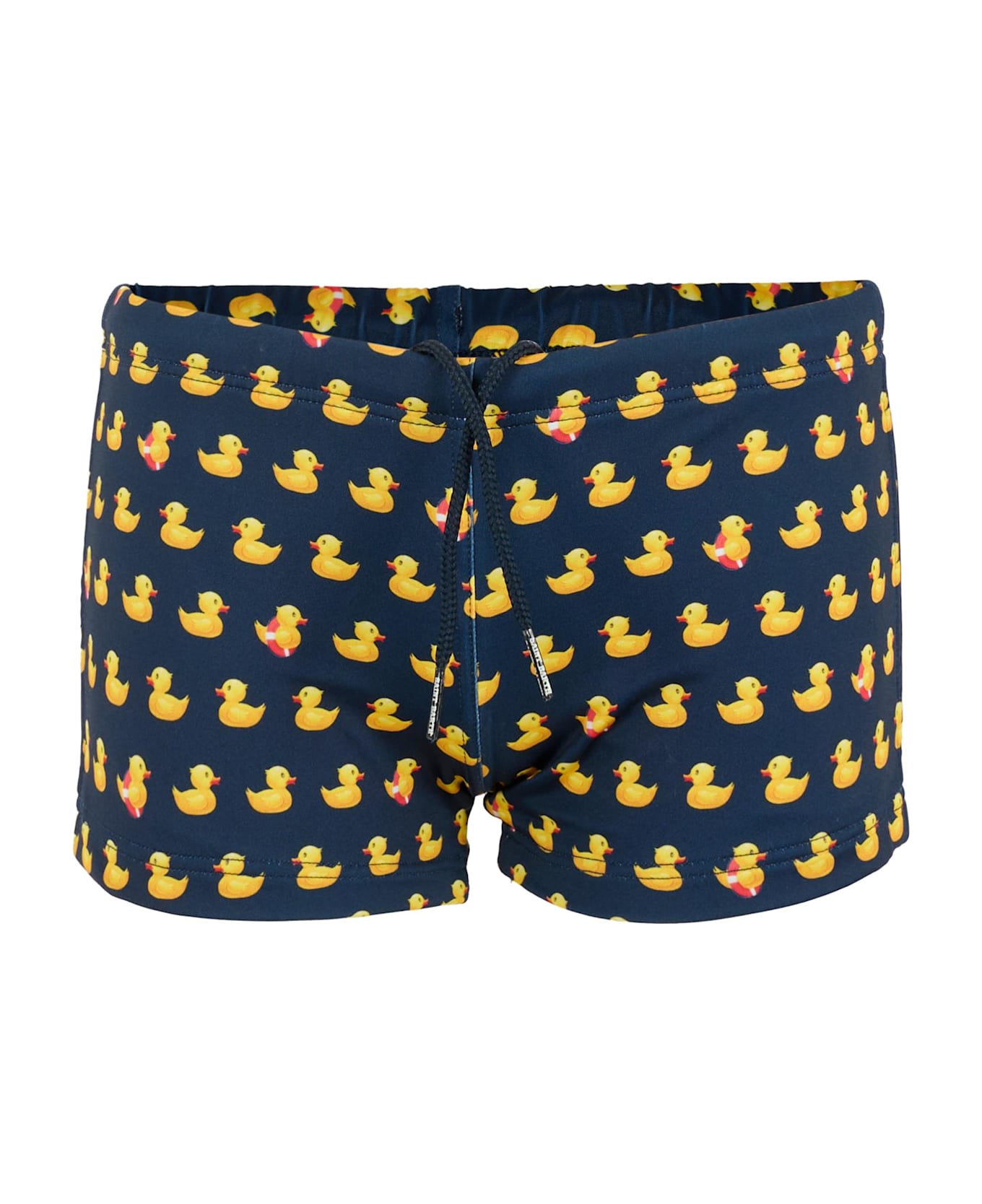 MC2 Saint Barth Blue Swim Shorts For Boy With Ducky Print - Blue