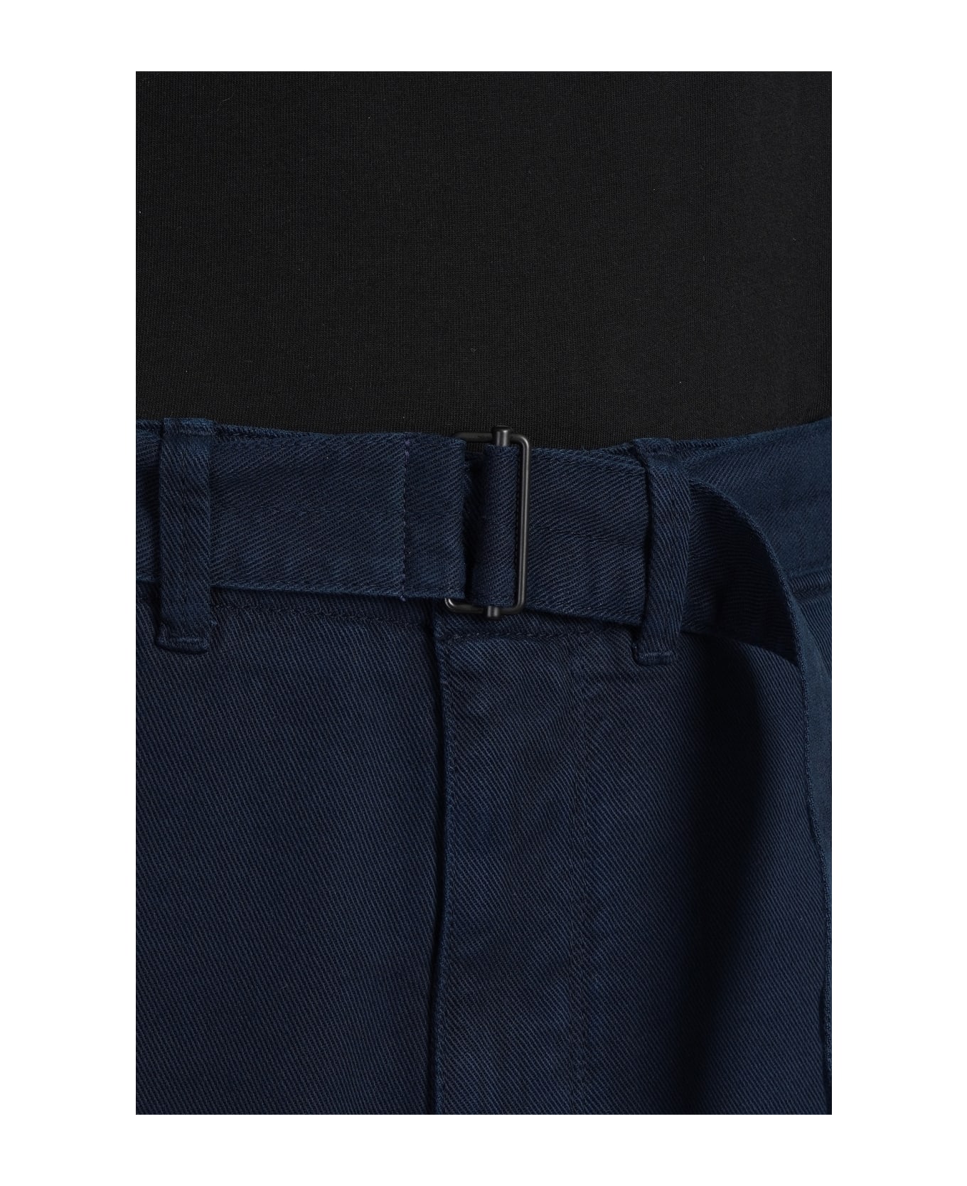 Lemaire Pants In Blue Cotton - blue