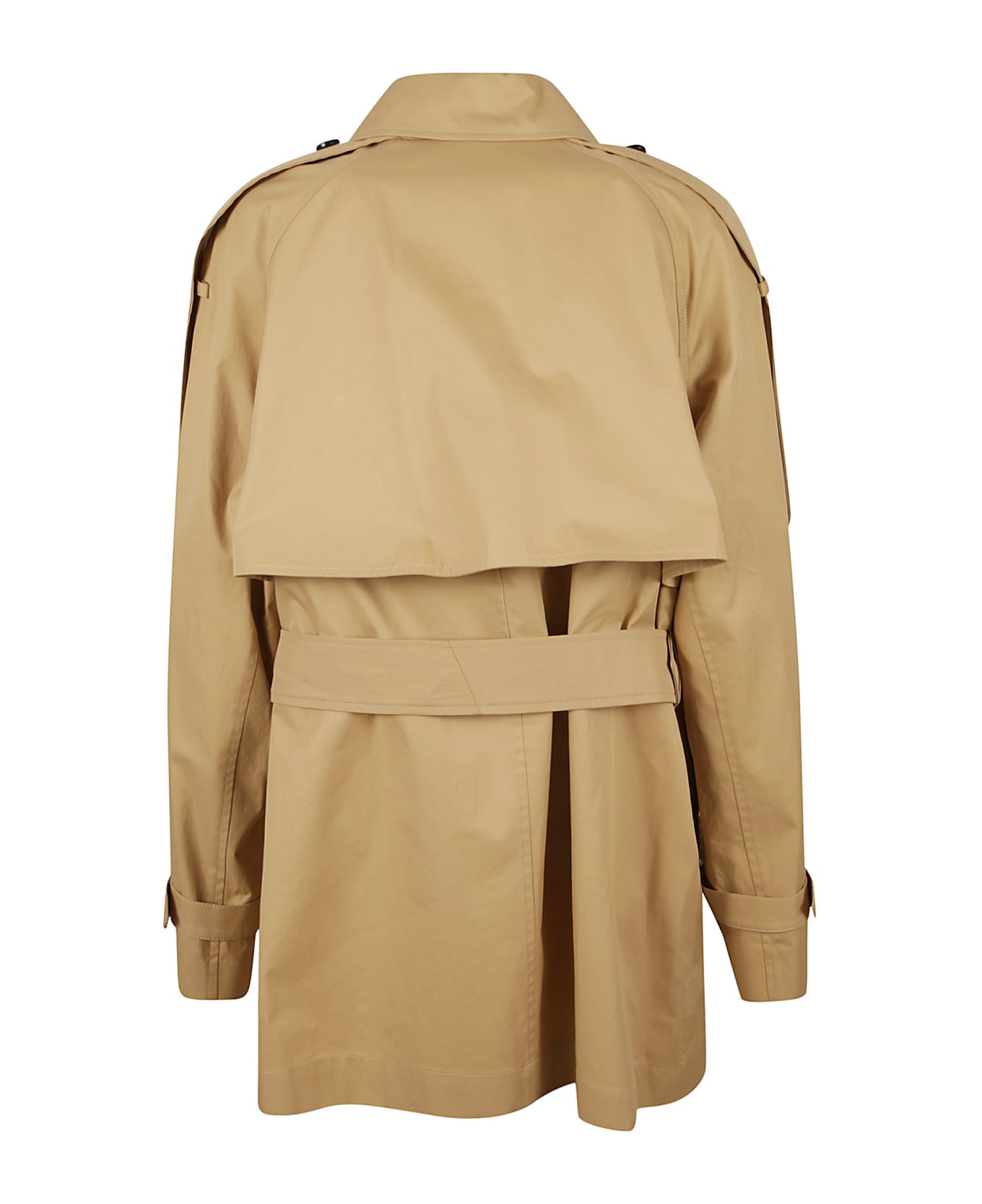 Burberry Loose Belt Double-breasted Trench - Flax