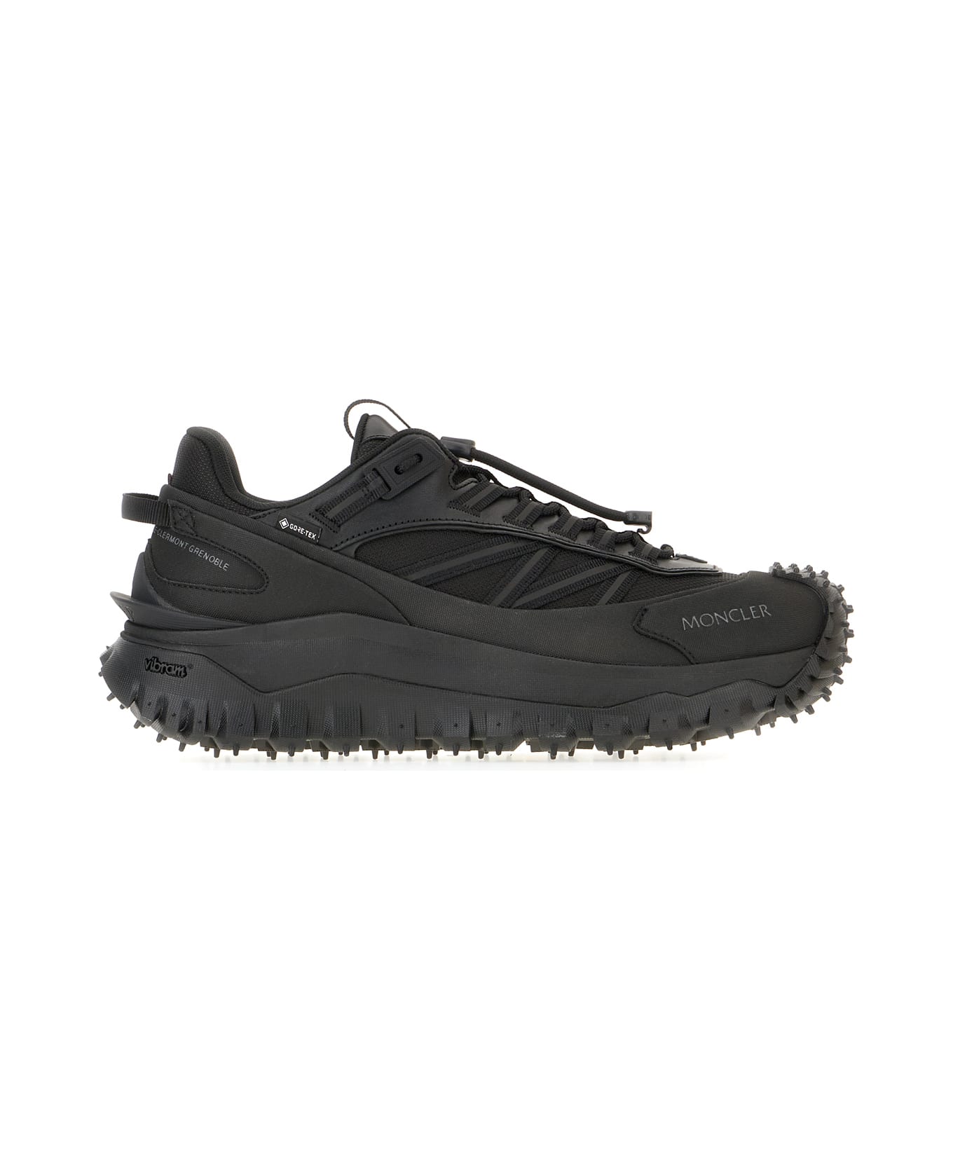 Moncler Black Fabric Trailgrip Gtx Sneakers - Nero
