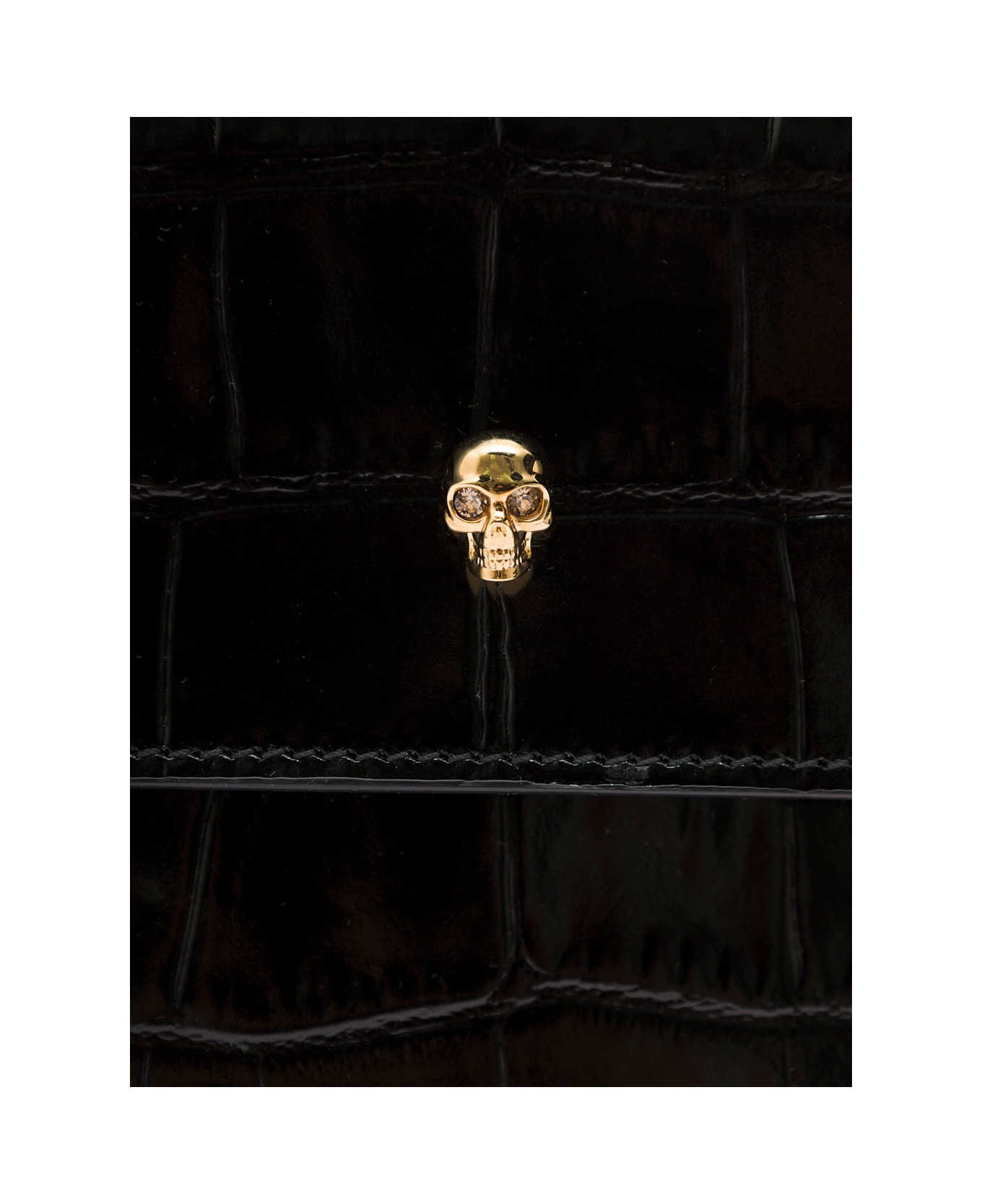 Alexander McQueen Clutch With Skull - Black