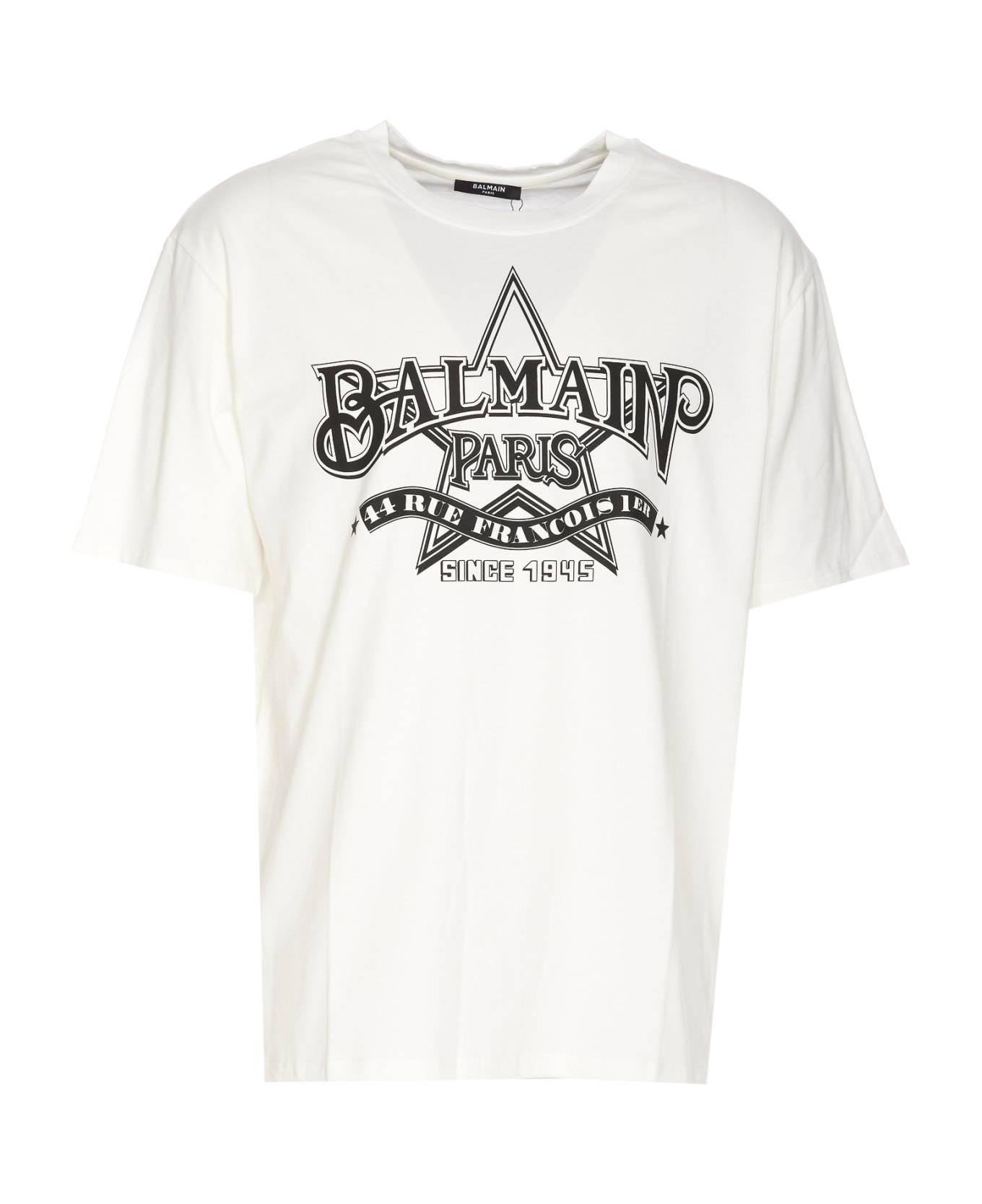 Balmain Star Print Logo - White シャツ