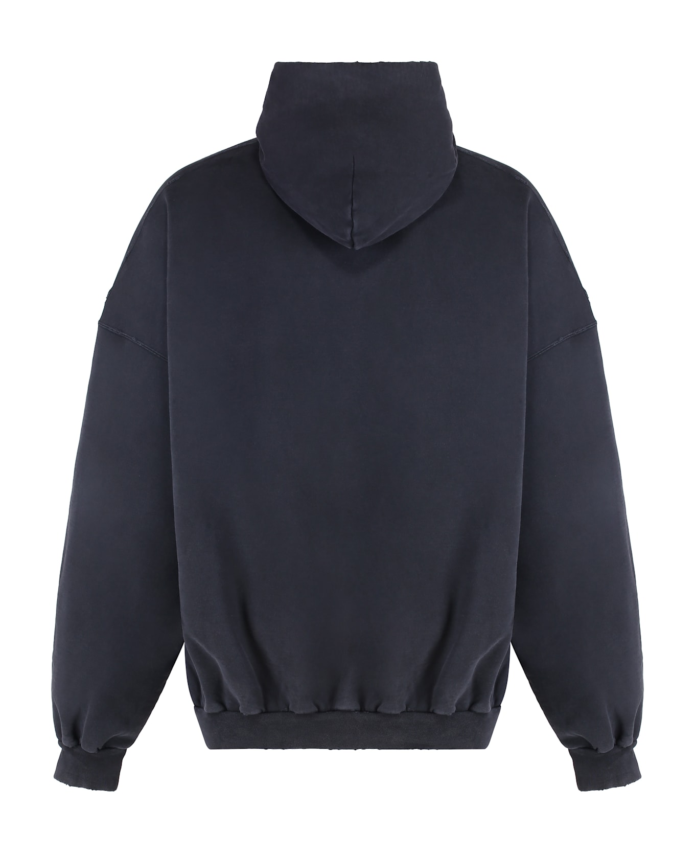 Balenciaga Charcoal Cotton Sweatshirt - black