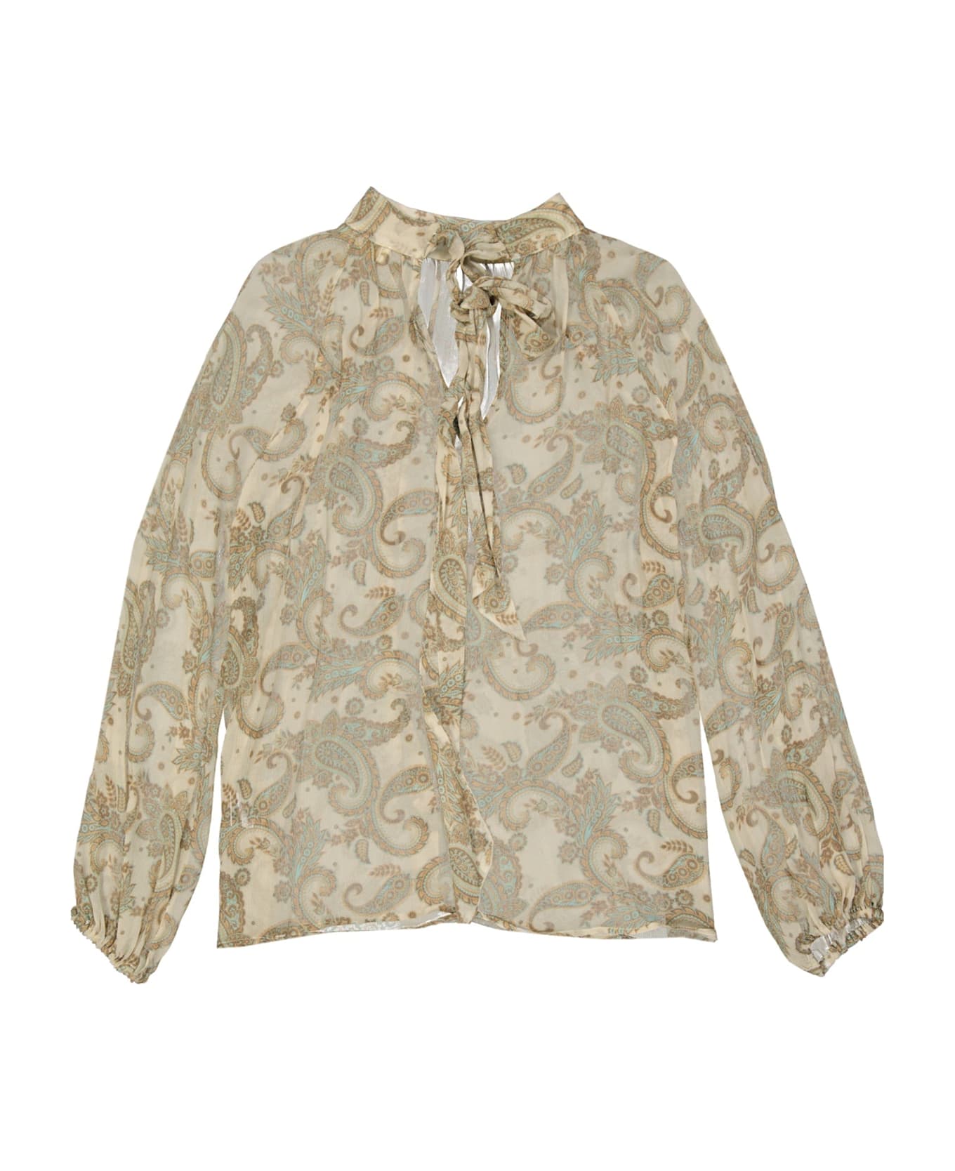 Zamattio Silk Top - Beige
