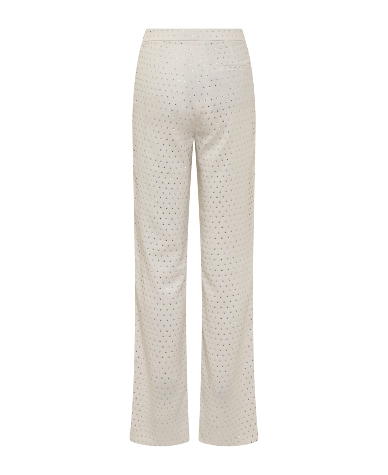 The Andamane Gladys Crystal Trousers - OFF WHITE