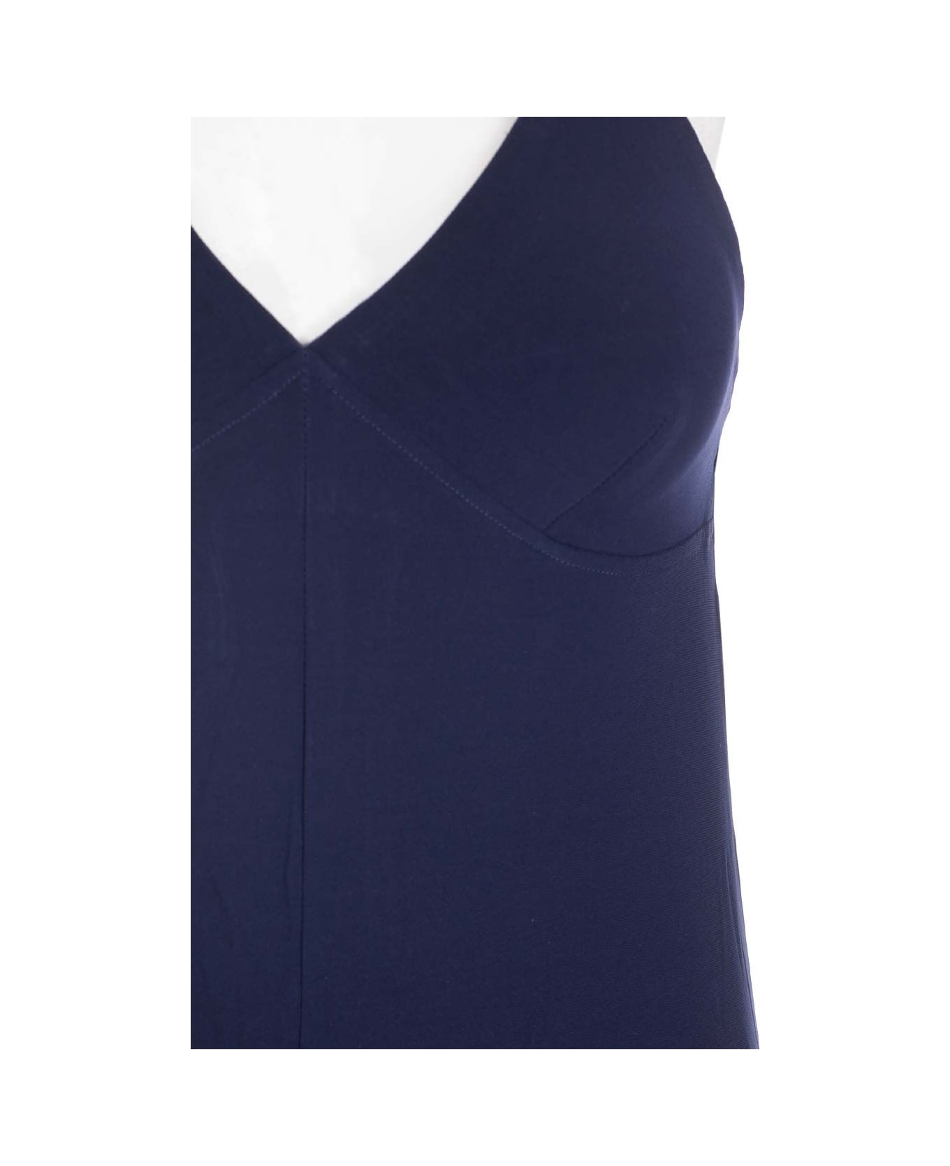 Norma Kamali Slip Wide-leg Jumpsuit - Blue