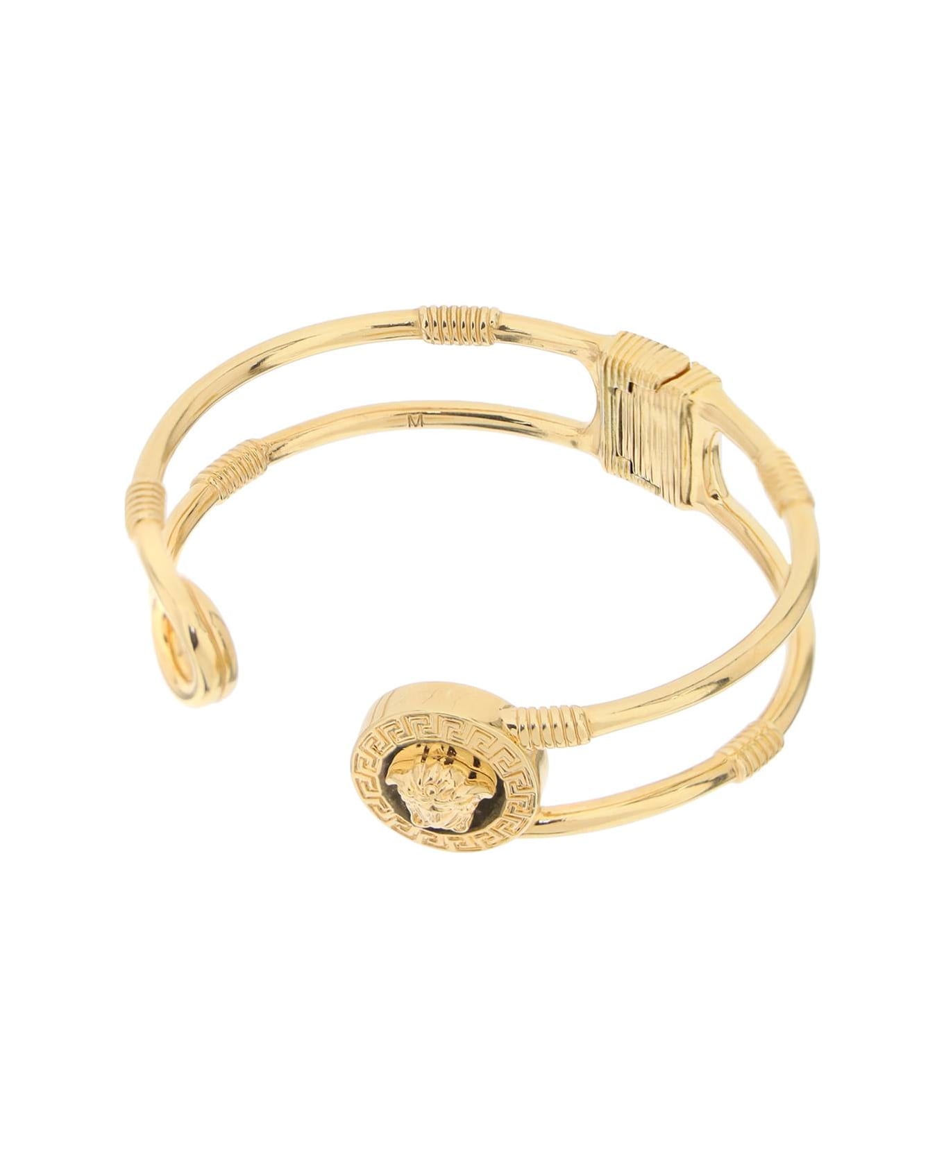 Versace Safety Pin Bracelet - VERSACE GOLD (Gold)