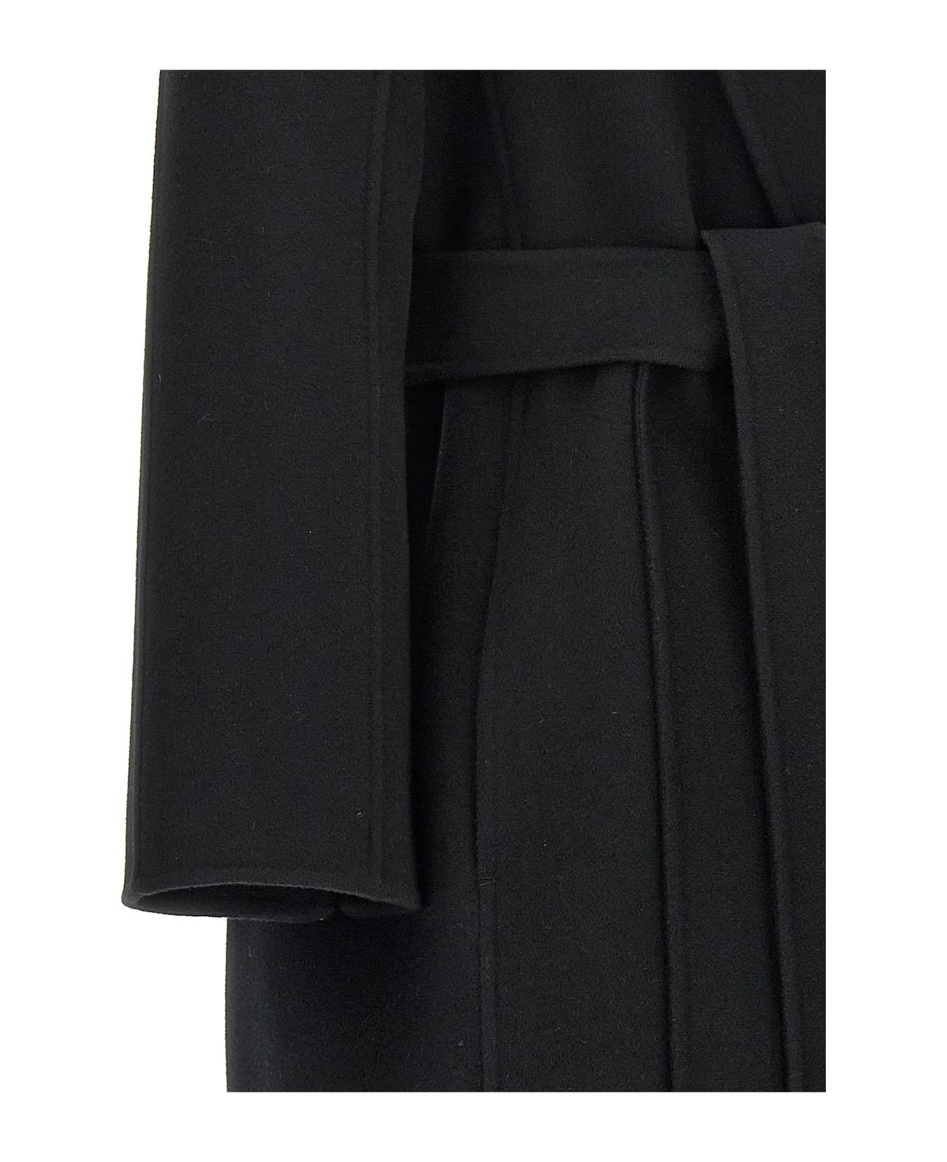 'S Max Mara 'messi' Coat - Black  