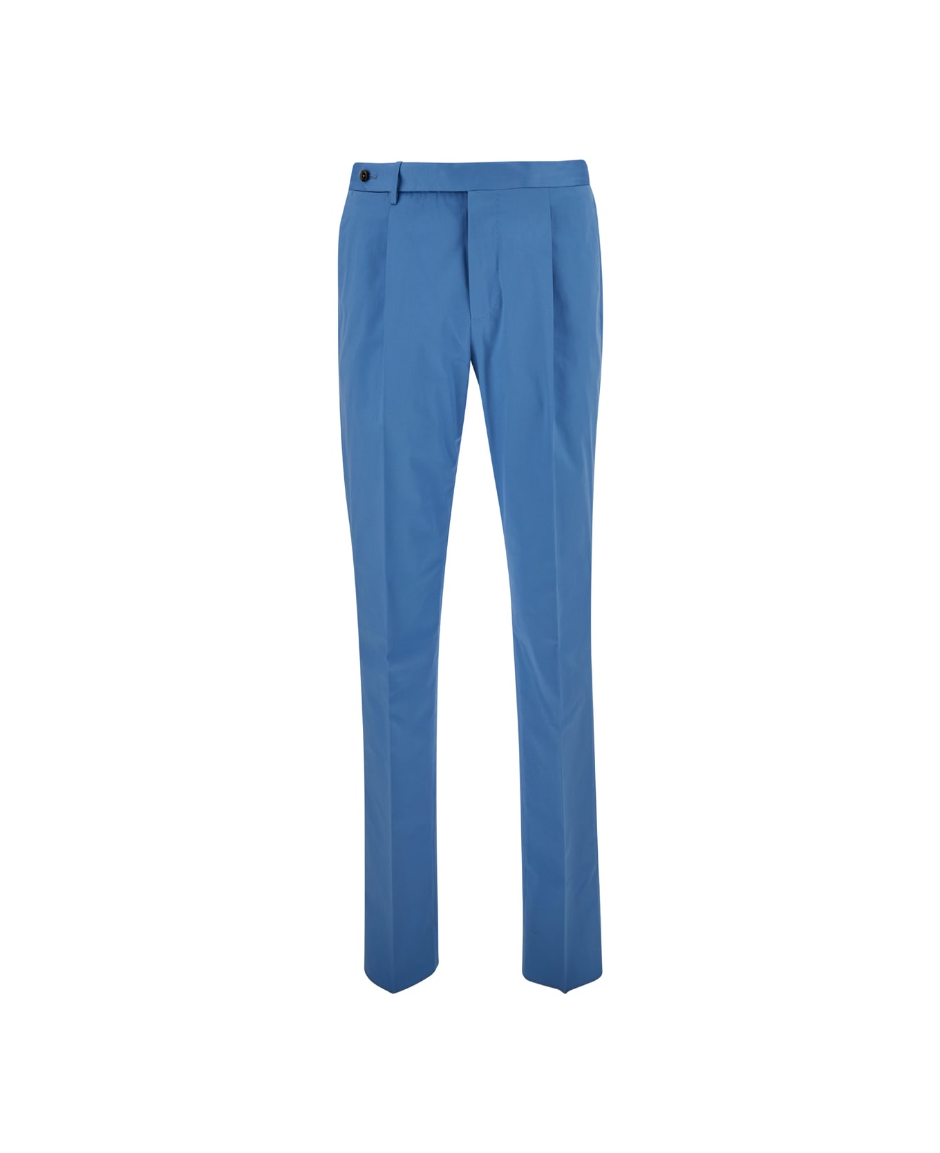 PT01 Light Blue Slim Fit Tailoring Pants In Cotton Blend Man - Light blue