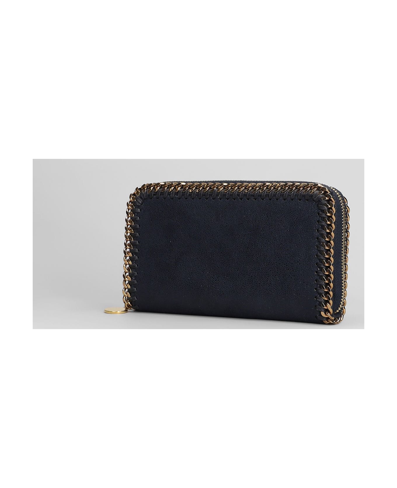 Stella McCartney Falabella Wallet In Blue Polyester - blue