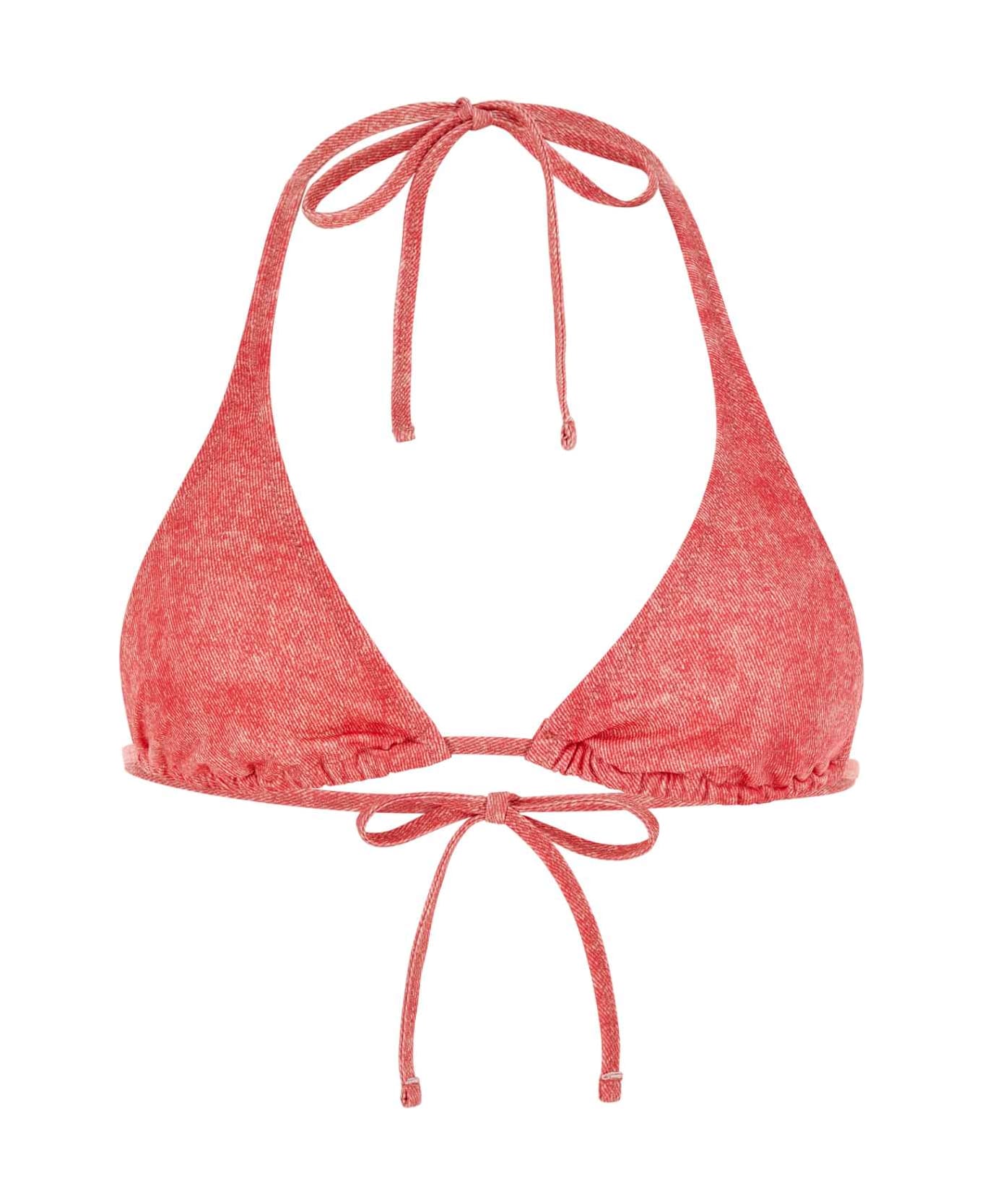 Gimaguas Coral Stretch Polyester Clara Bikini Top - PINK