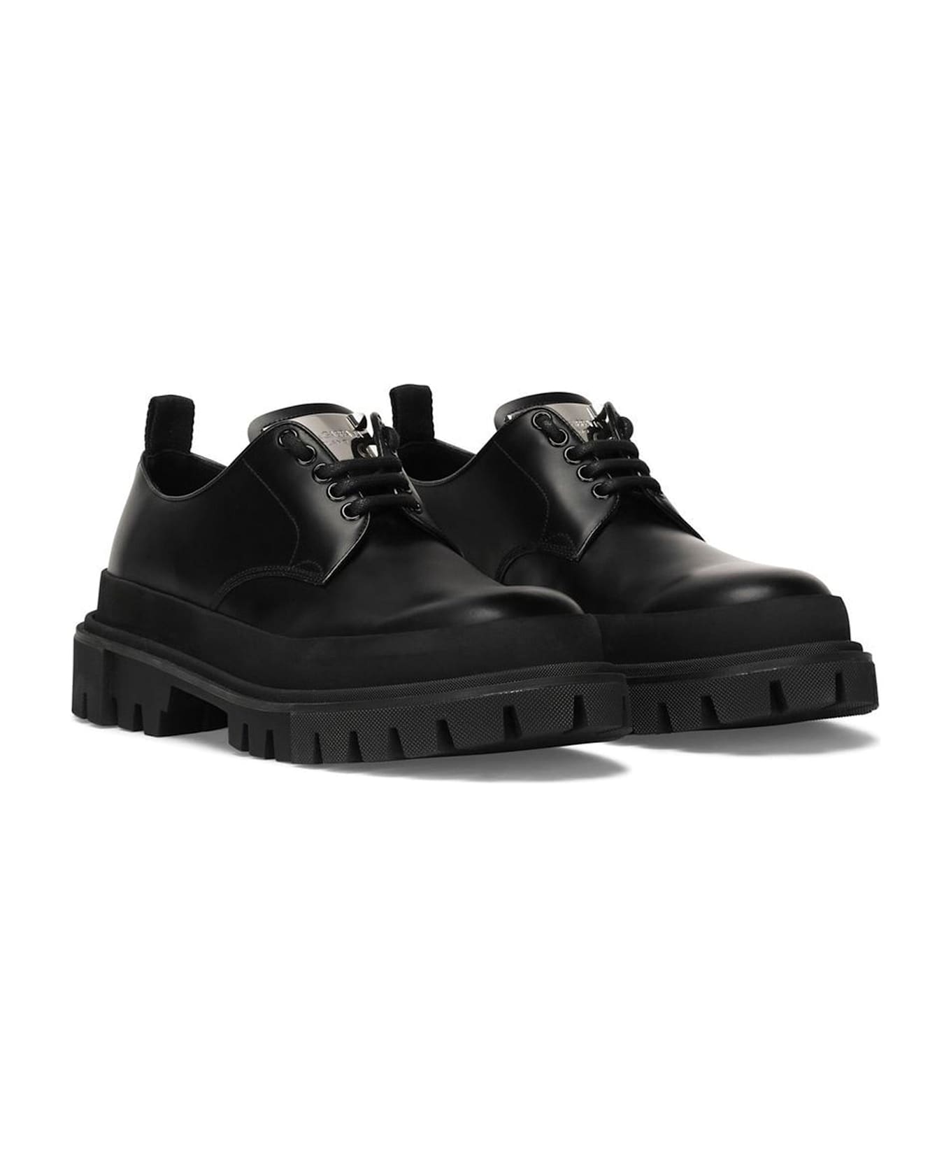 Dolce & Gabbana Leather Derbies - Black