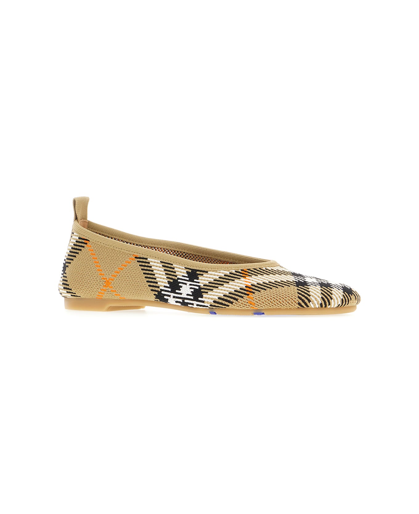 Burberry Embroidered Fabric Ballerinas - SAND IP CHECK