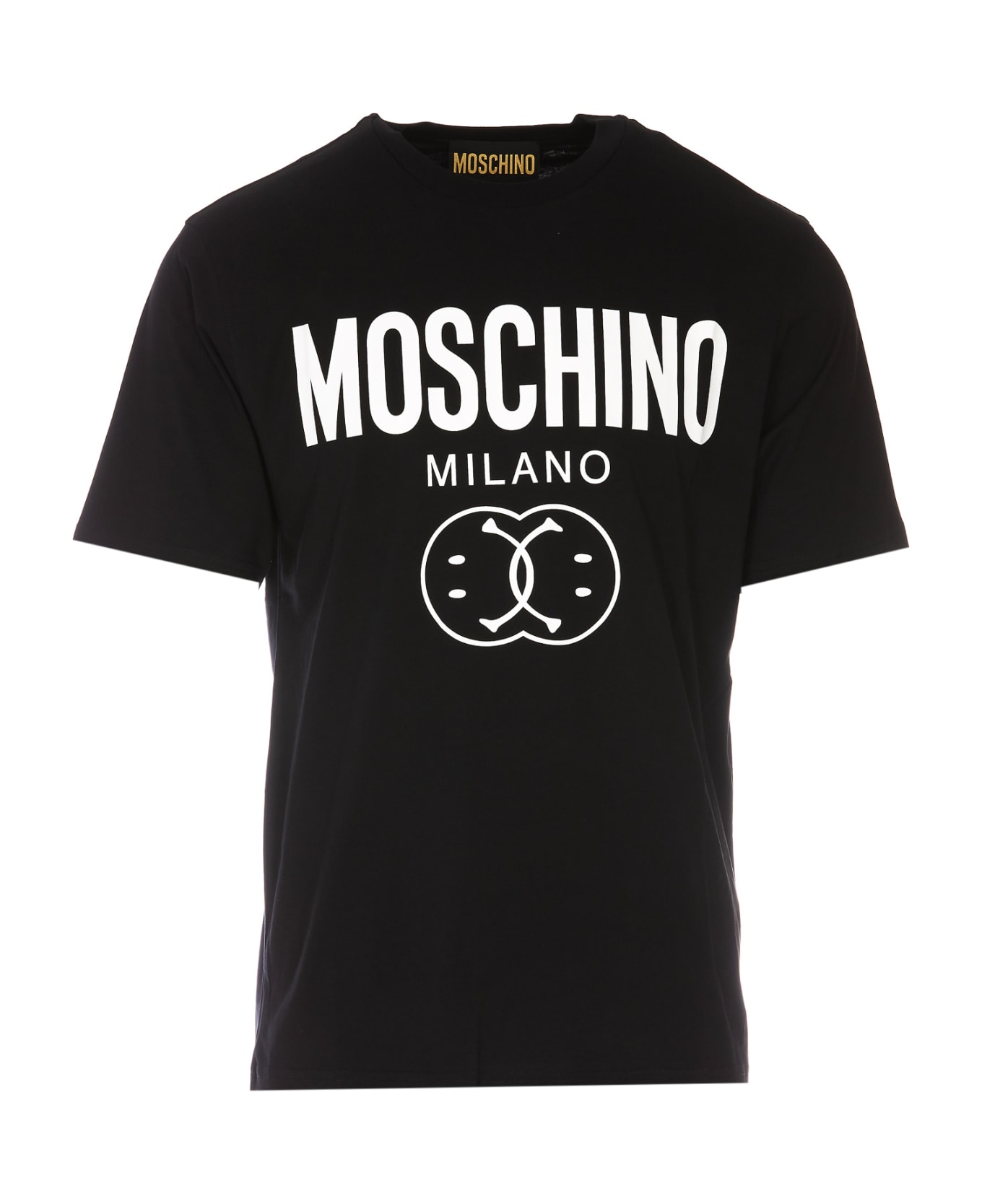 Moschino Double Smiley Logo T-shirt - Black シャツ