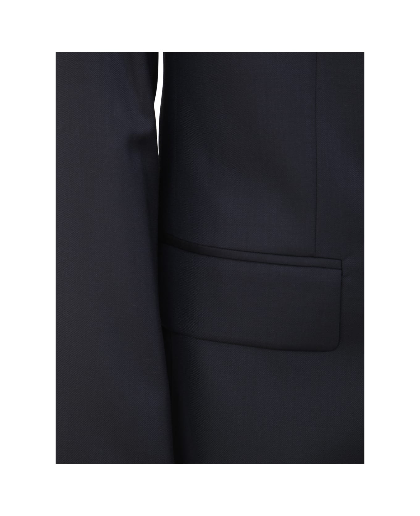 Lanvin Single Breasted Flap Pockets Jacket - Navy Blue