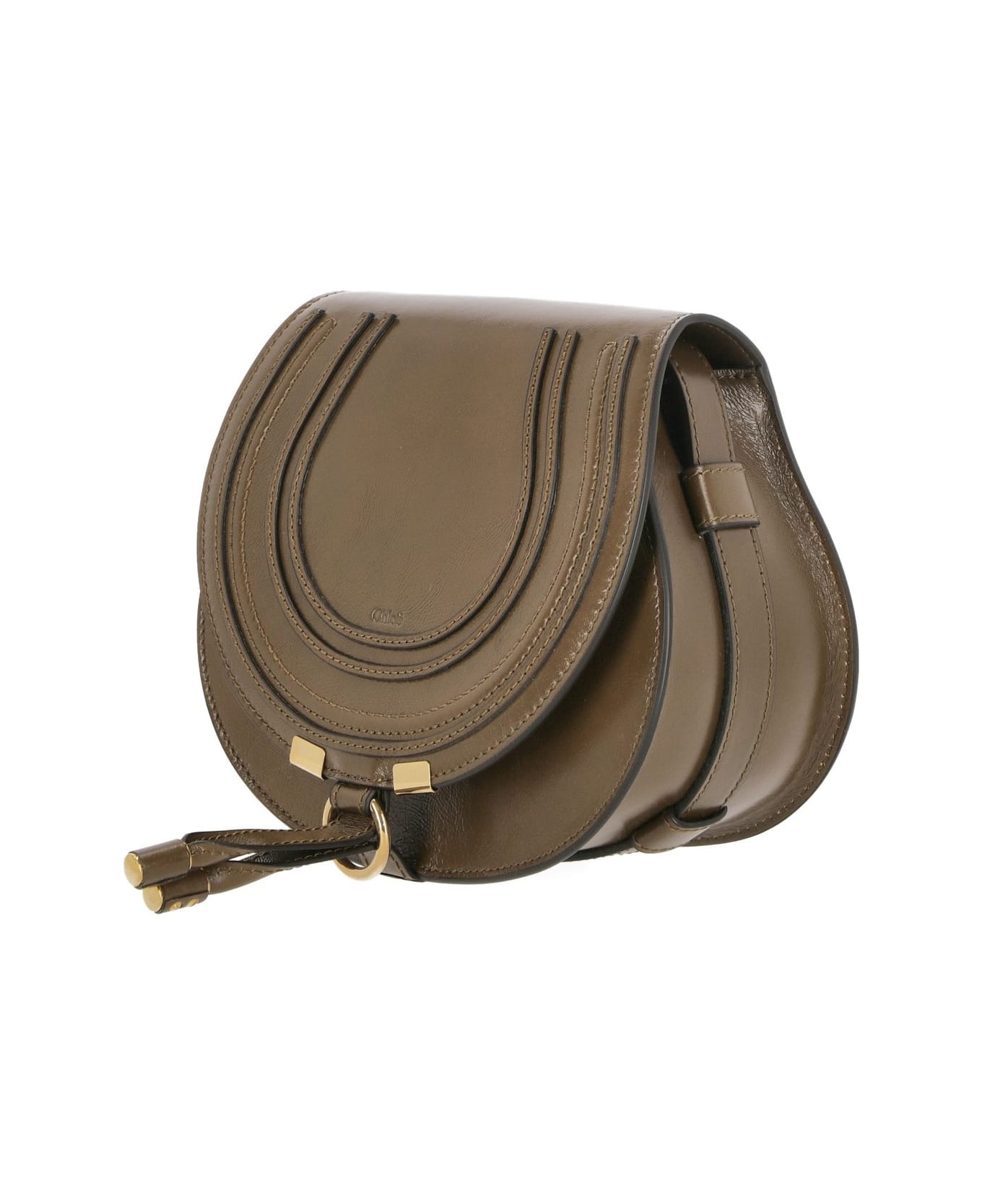 Chloé Small Marcie Saddle Bag - V Dark Khaki