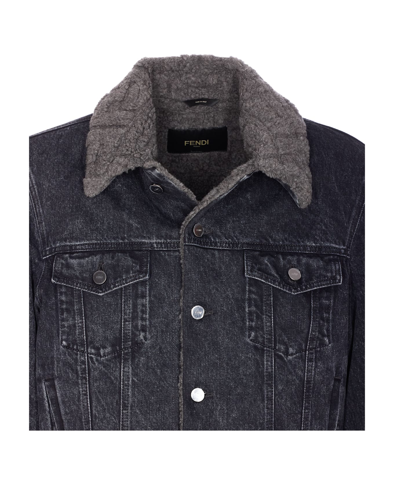 Fendi Ff Motif Blouson - Black