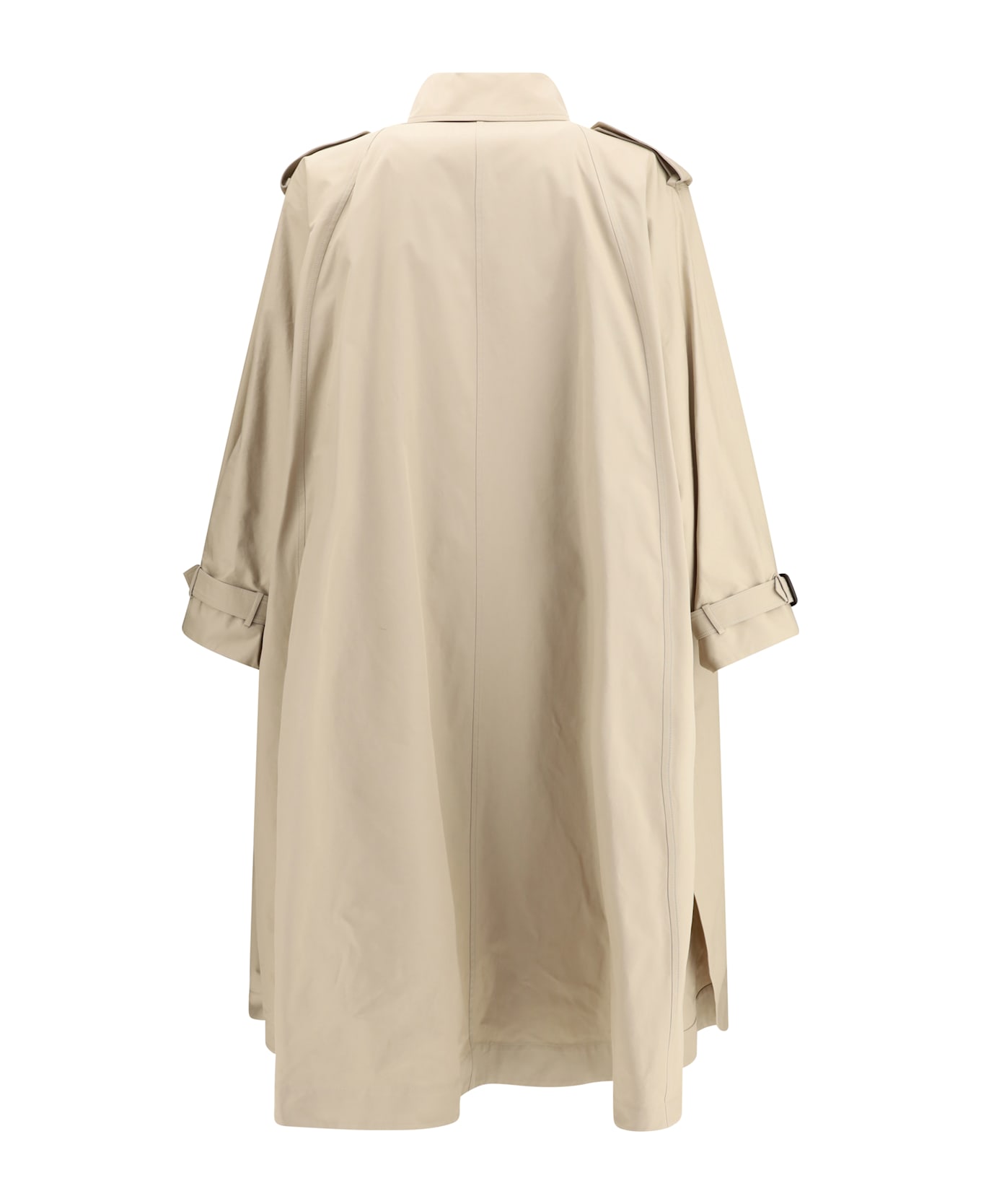 Saint Laurent Cotton Twill Trench Coat - Beige