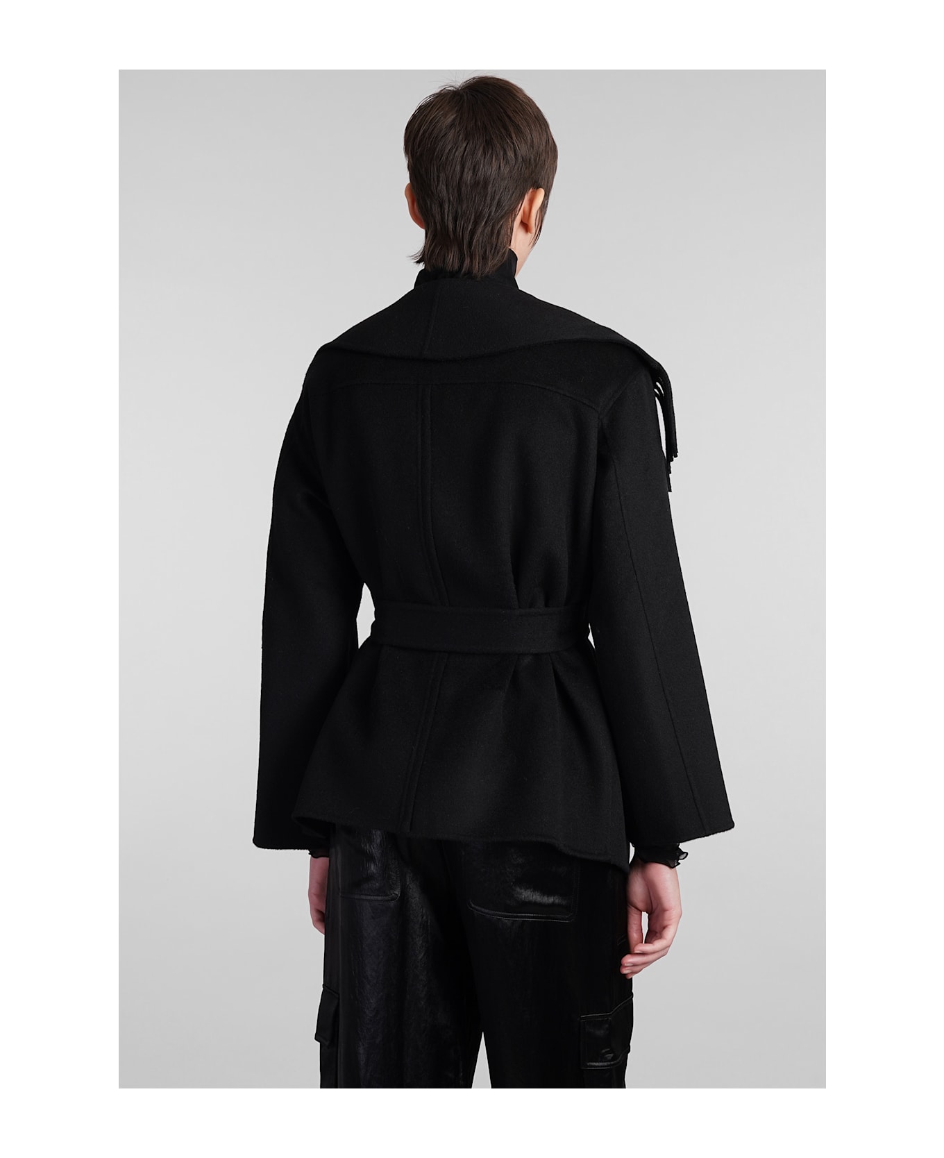 Simkhai Rowen Casual Jacket In Black Wool - Black