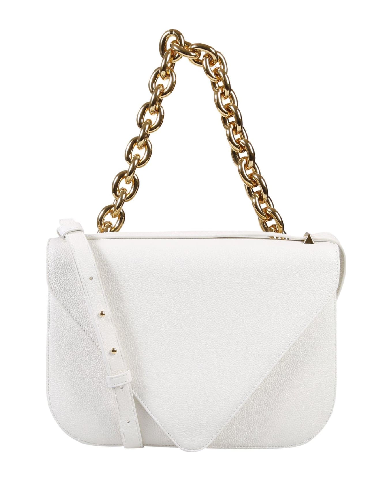 Bottega Veneta Mount Small Envelope Shoulder Bag - WHITE