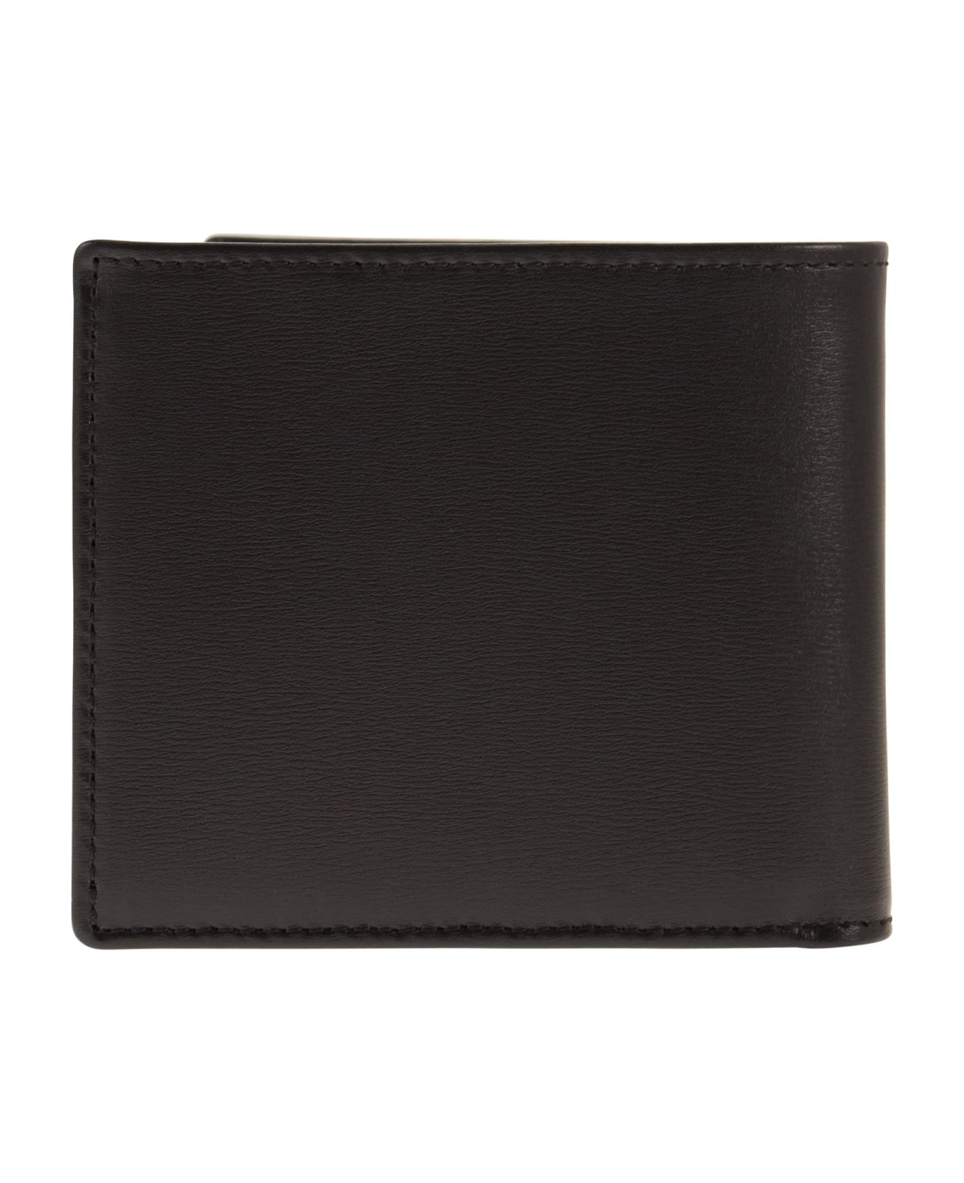 Tod's Leather Wallet With Logo - Dark Brown