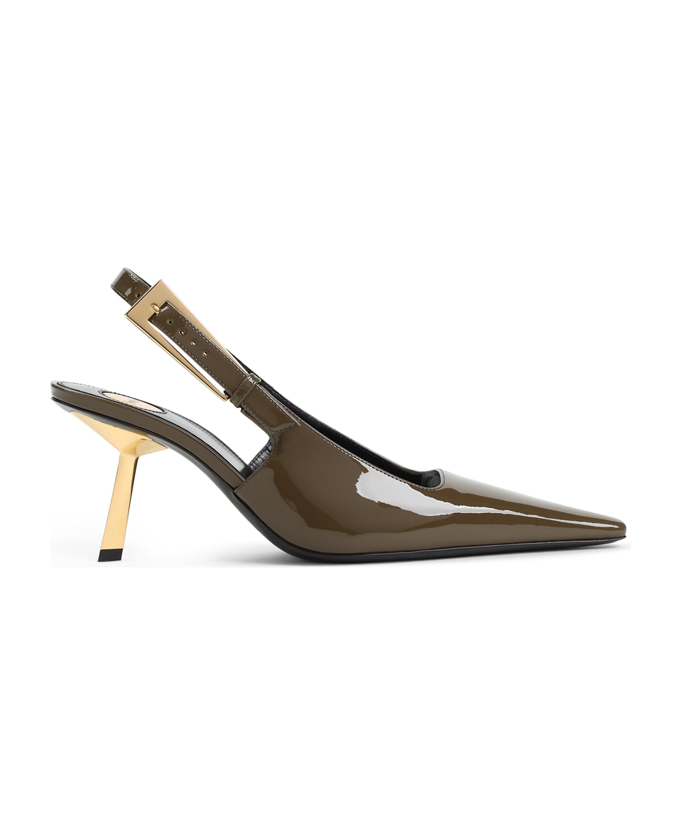 Saint Laurent Lee 75 Pumps - Amber Green
