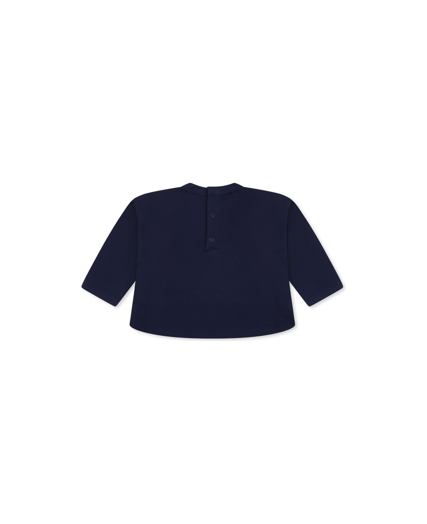 Petit Bateau Blue Sweatshirt For Babykids With Logo - Blue