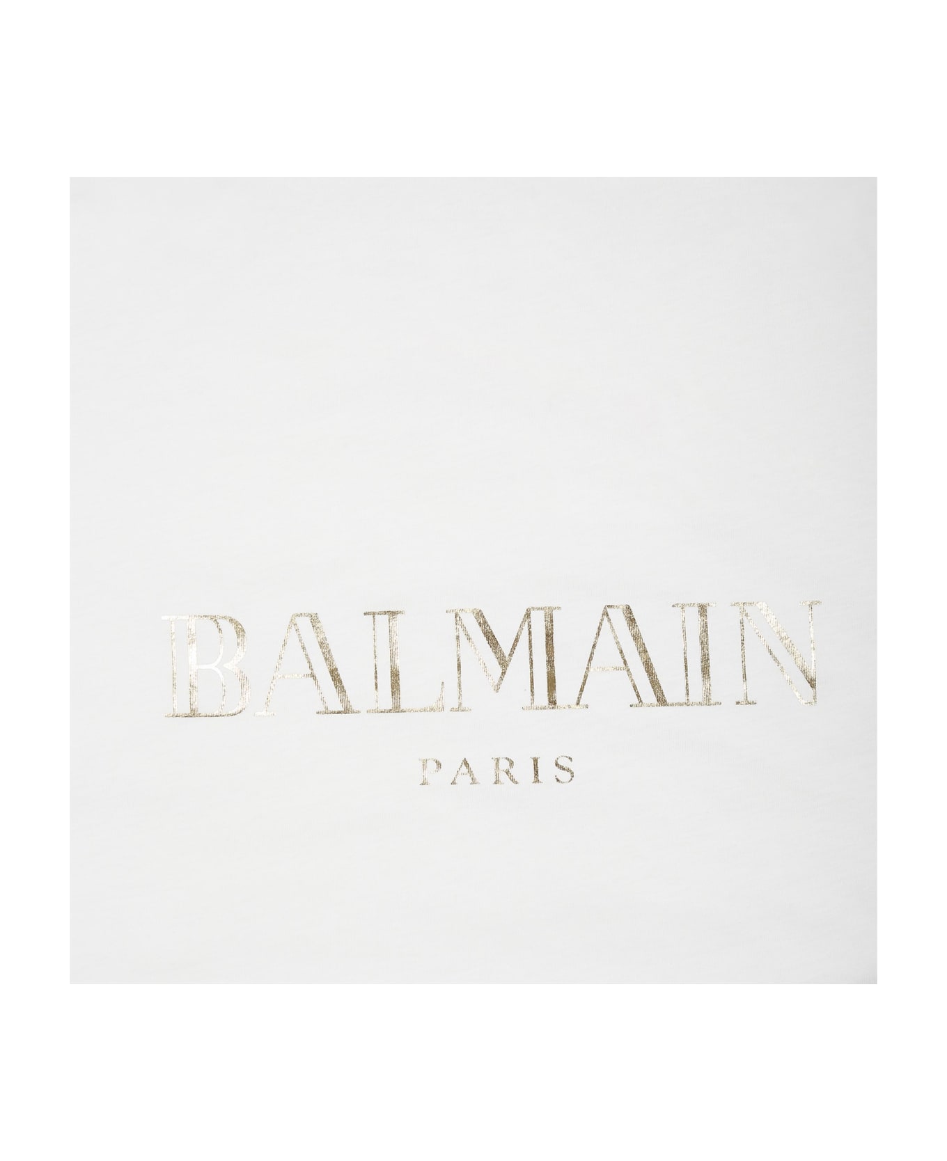 Balmain Ivory Blanket For Babykids With Logo - Ivory