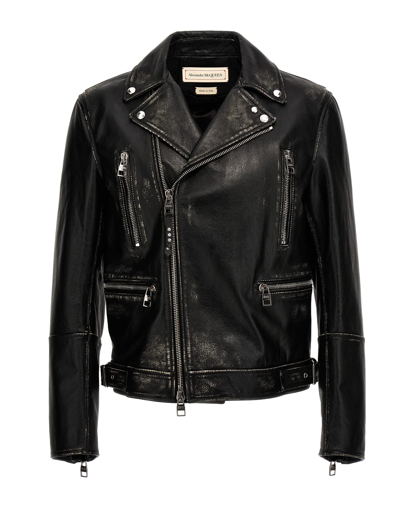 Alexander McQueen Biker Jacket - Black レザージャケット